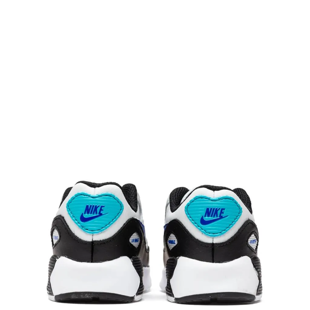 Air Max 90 LTR (TD) - Black/Hyper Blue Nike Foam Comfort Trainers
