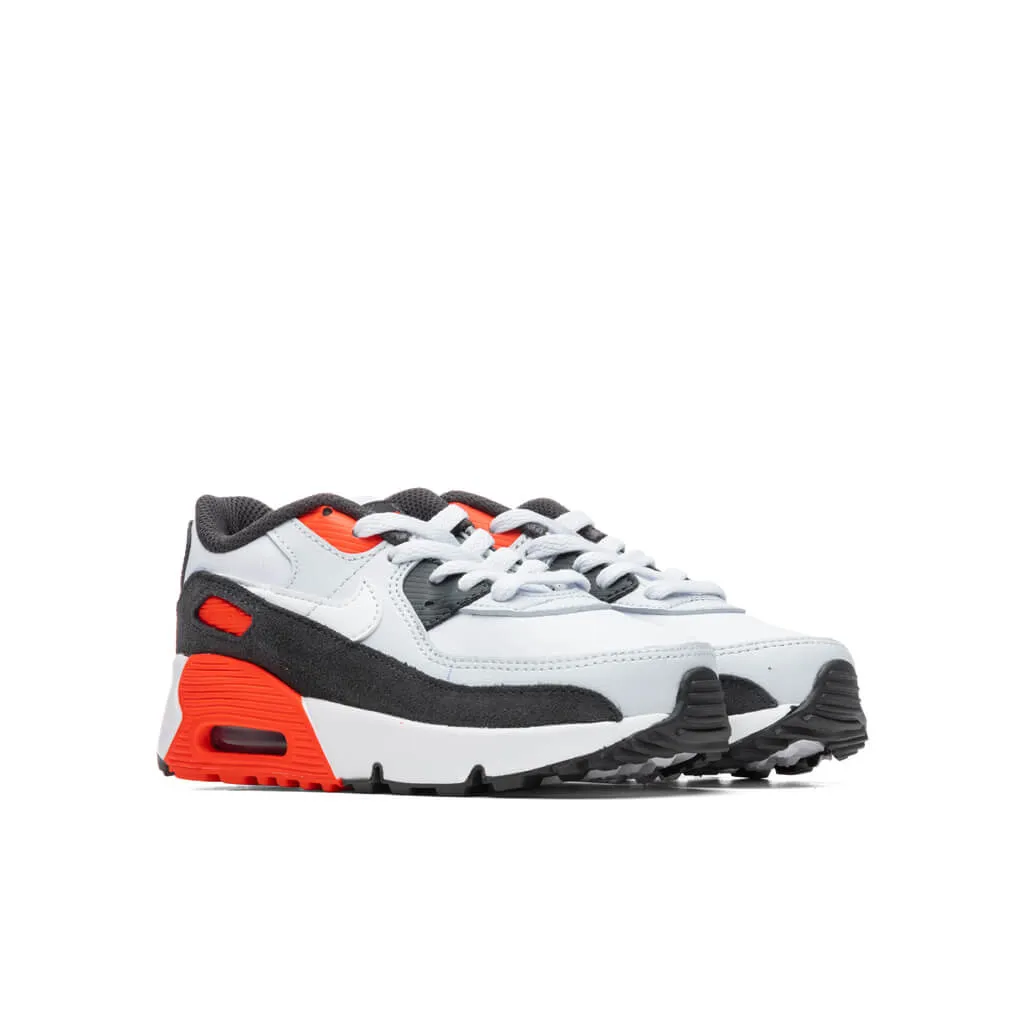 Air Max 90 LTR (TD) - Football Grey/White Nike Cushioned Mesh Sneakers