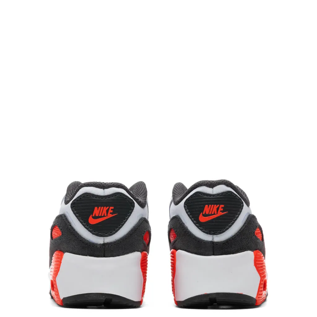 Air Max 90 LTR (TD) - Football Grey/White Nike Cushioned Mesh Sneakers