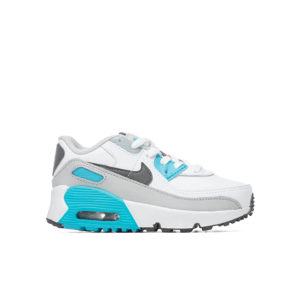 Air Max 90 LTR (TD) - White/Iron Grey Nike shoes with cushioned air sole