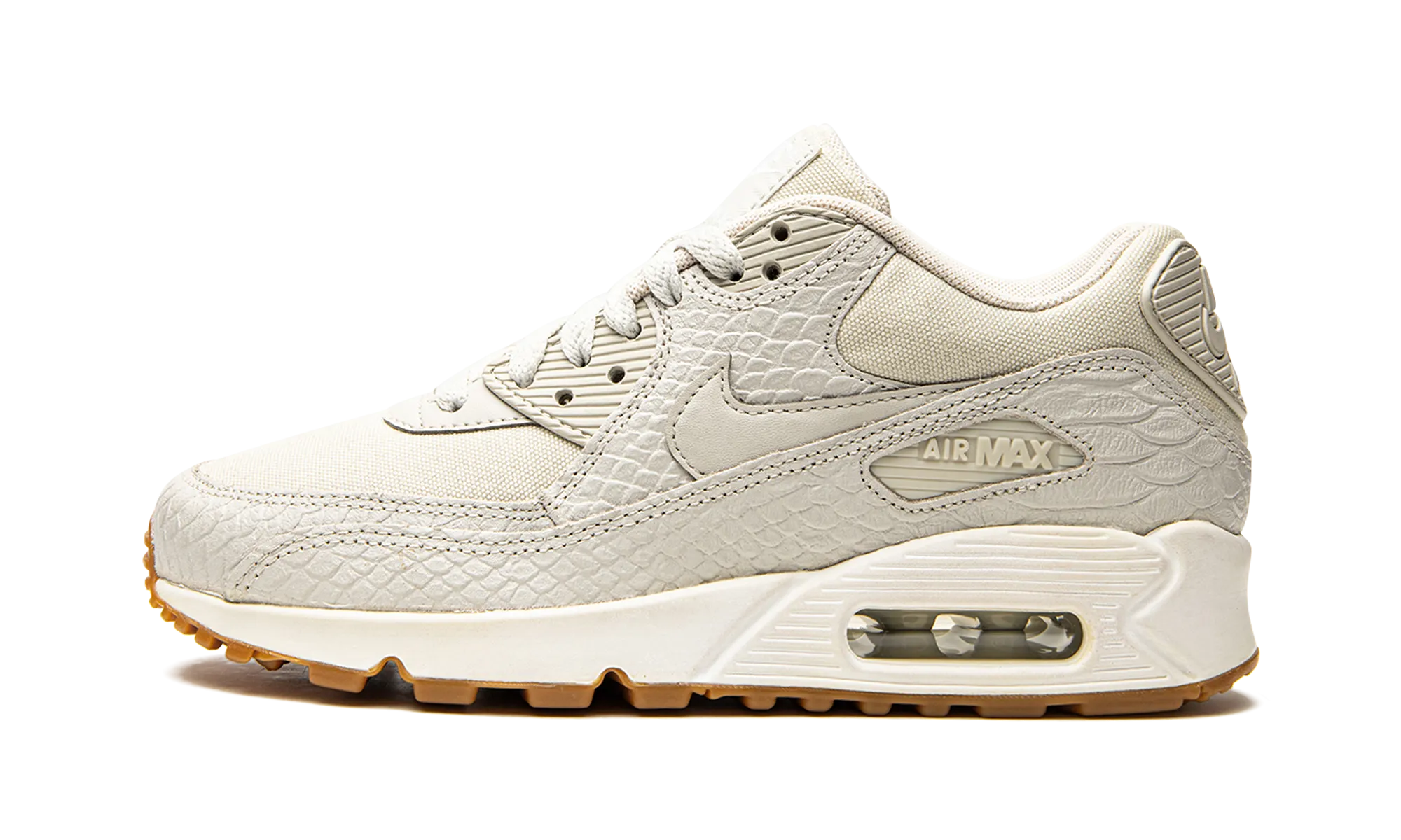 AIR MAX 90 MNS WMNS "Light Bone Snakeskin" nike stylish womens footwear