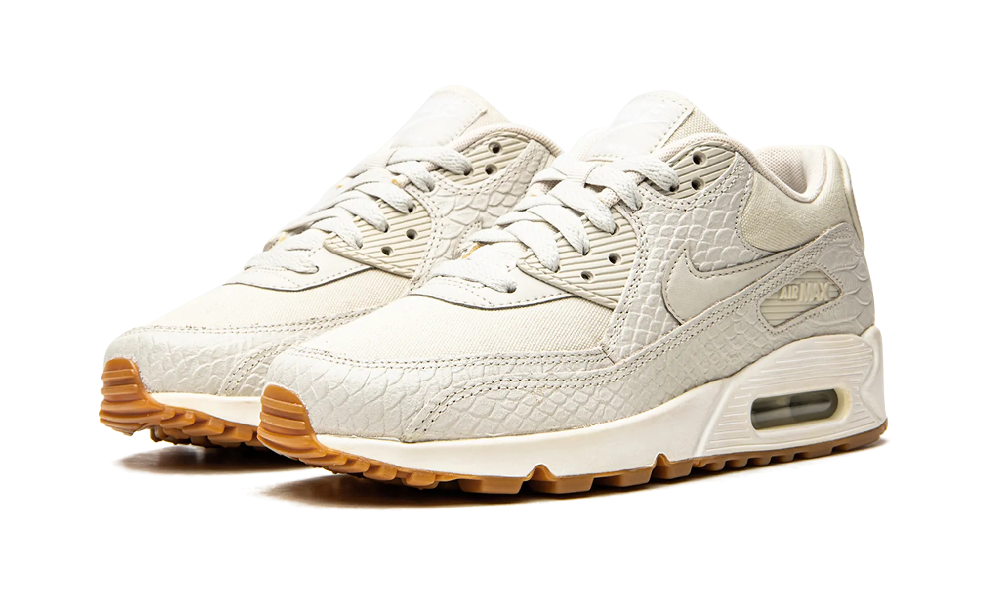AIR MAX 90 MNS WMNS "Light Bone Snakeskin" nike stylish womens footwear