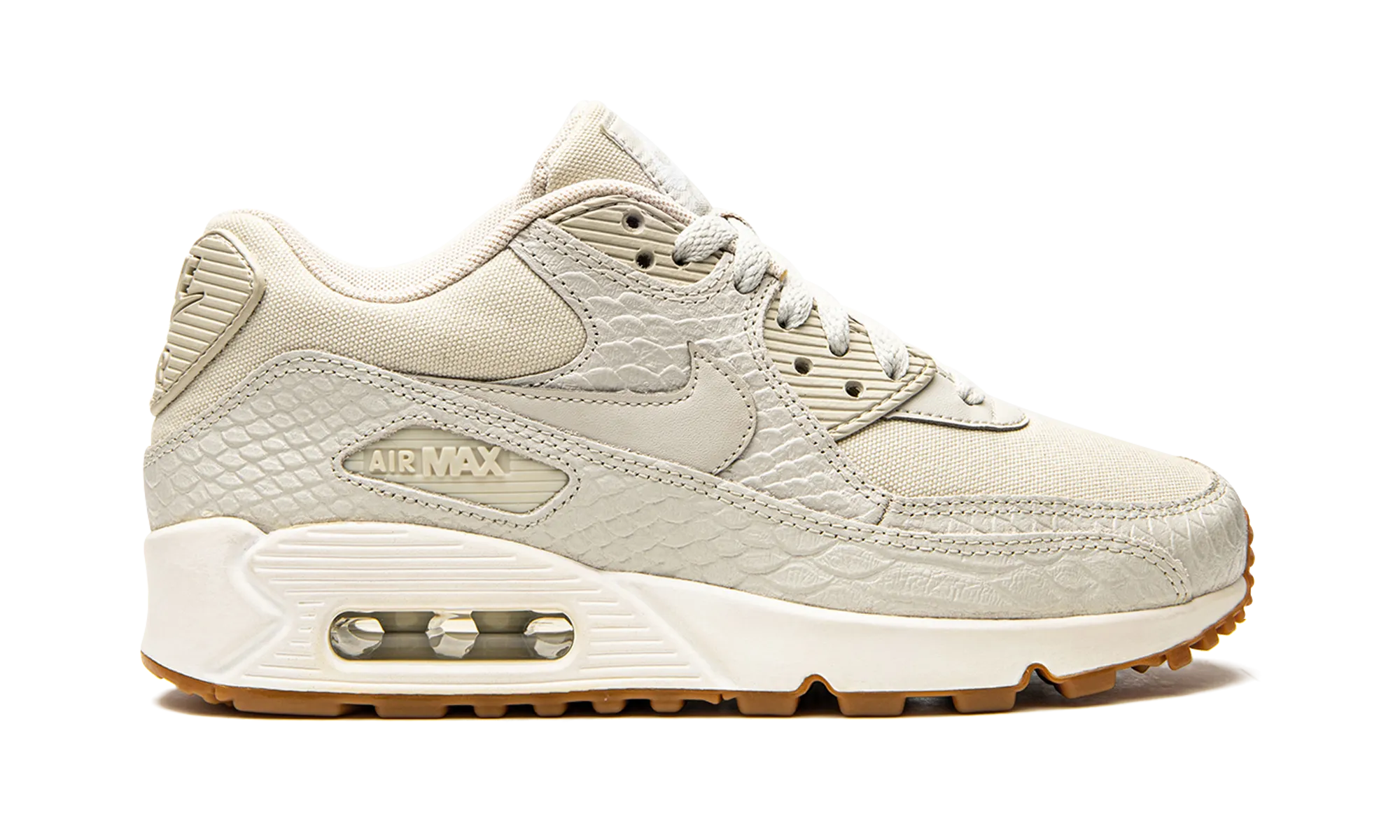 AIR MAX 90 MNS WMNS "Light Bone Snakeskin" nike stylish womens footwear