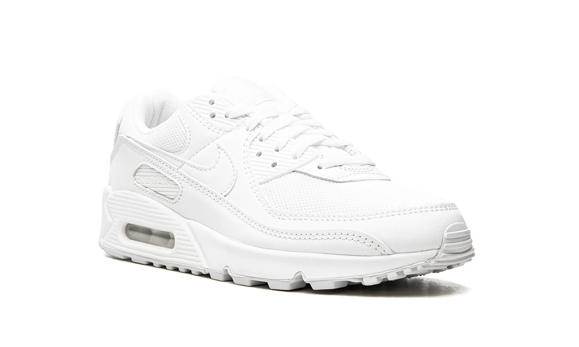 AIR MAX 90 MNS WMNS "Triple White" nike womens casual sneakers