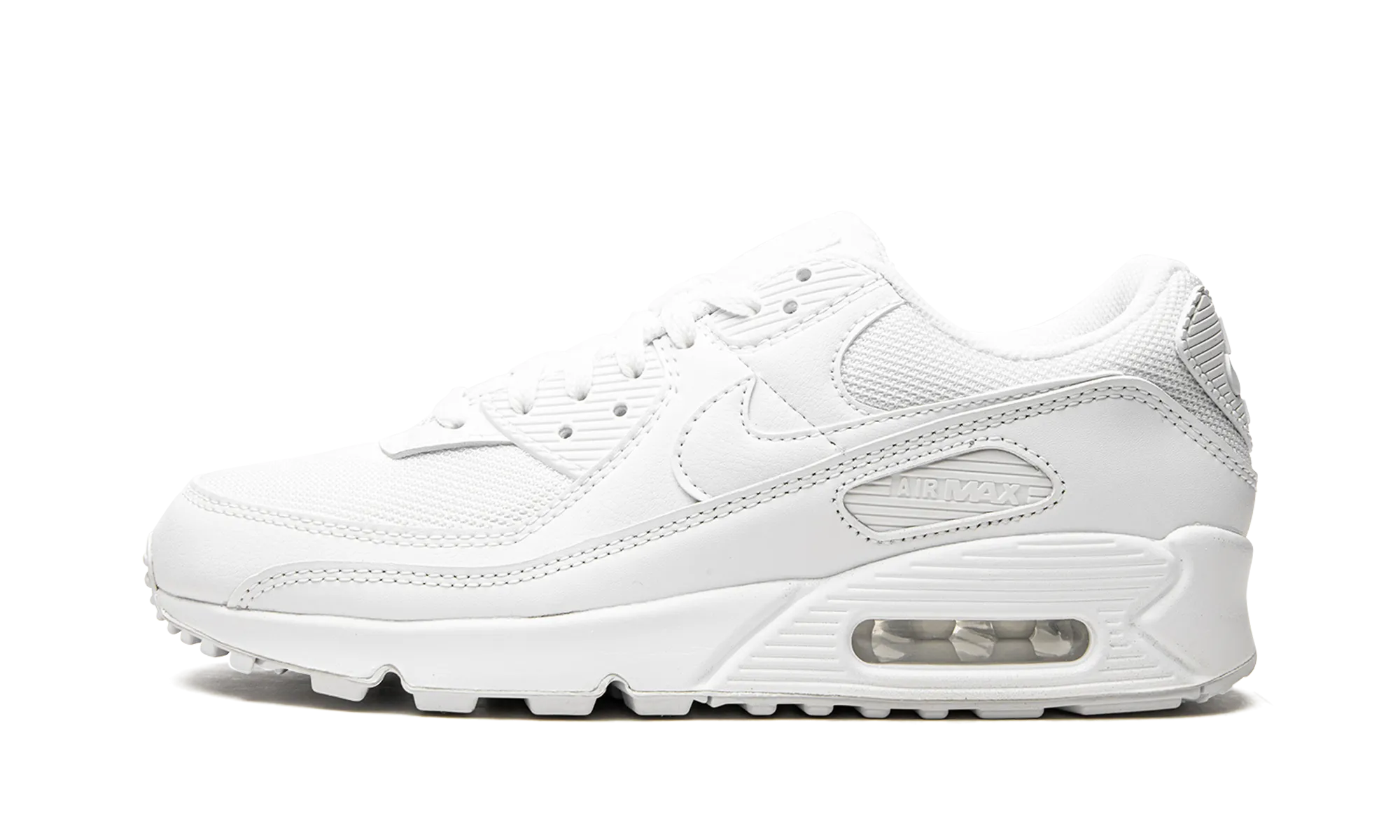 AIR MAX 90 MNS WMNS "Triple White" nike womens casual sneakers