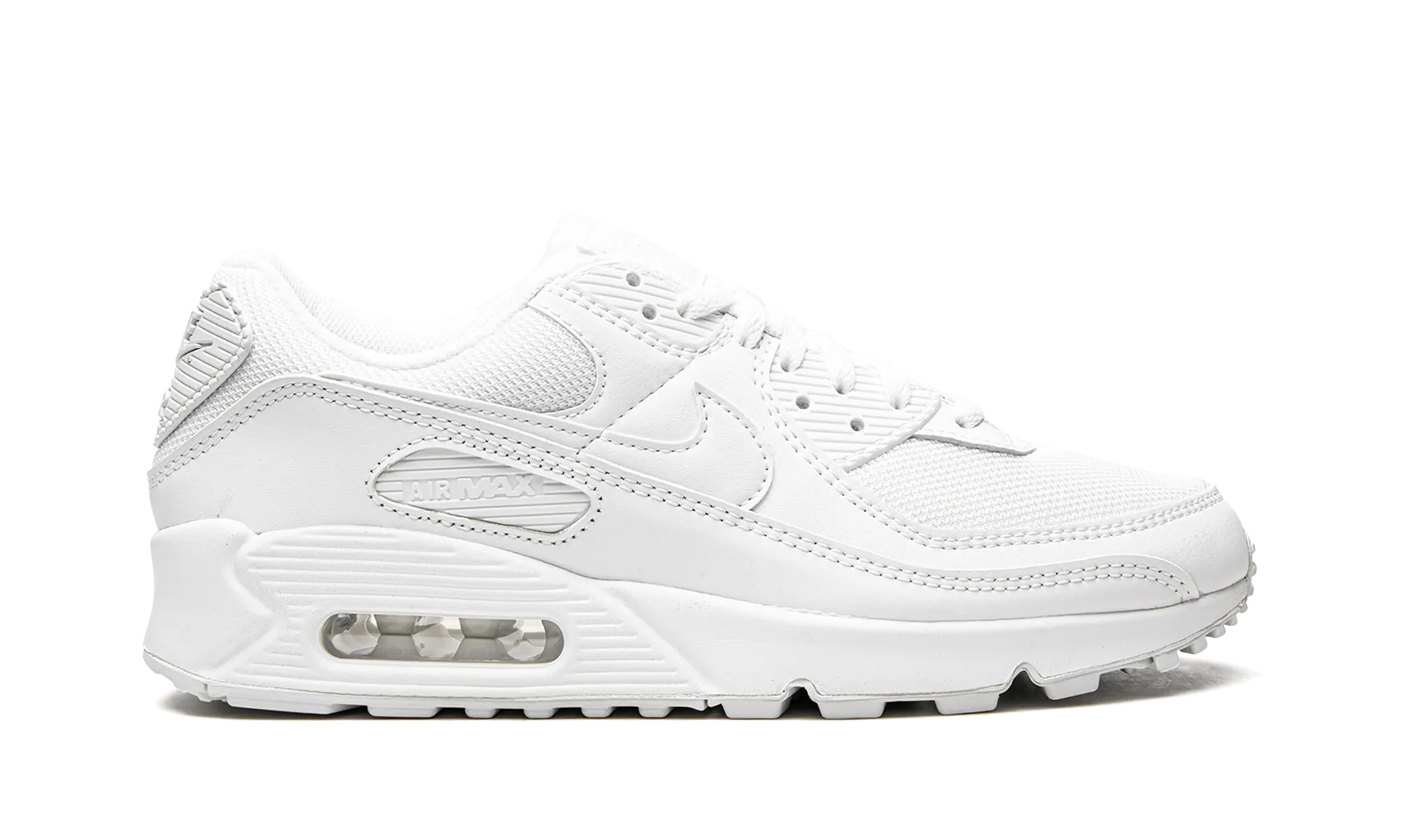 AIR MAX 90 MNS WMNS "Triple White" nike womens casual sneakers