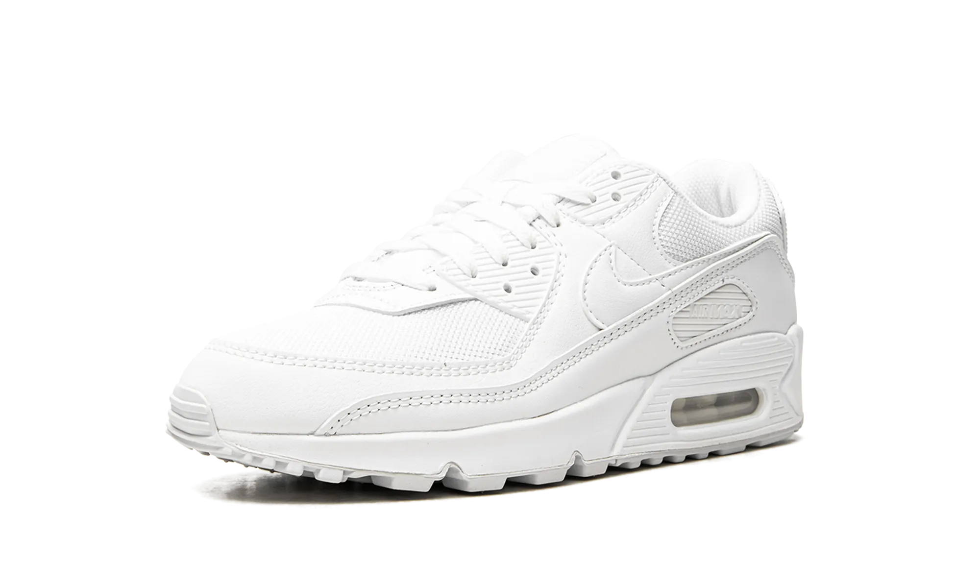 AIR MAX 90 MNS WMNS "Triple White" nike womens casual sneakers