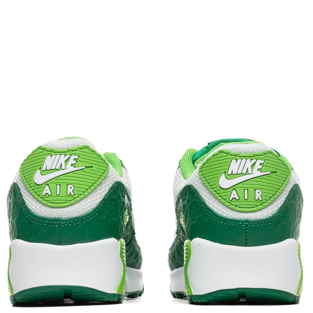 Air Max 90 - Pine Green/Mean Green/Spruce Aura/White Nike Cushioned Mesh Sneakers
