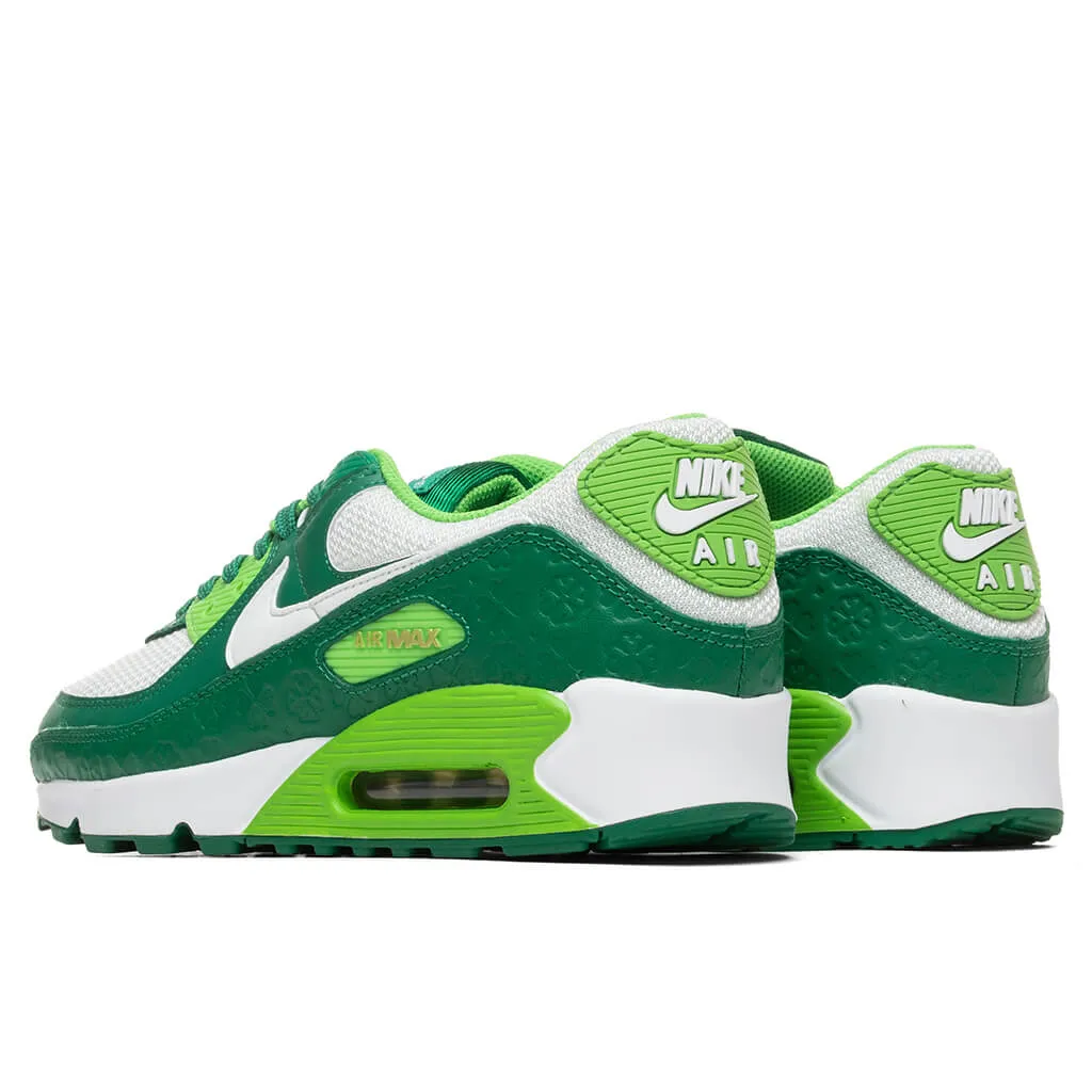Air Max 90 - Pine Green/Mean Green/Spruce Aura/White Nike Cushioned Mesh Sneakers