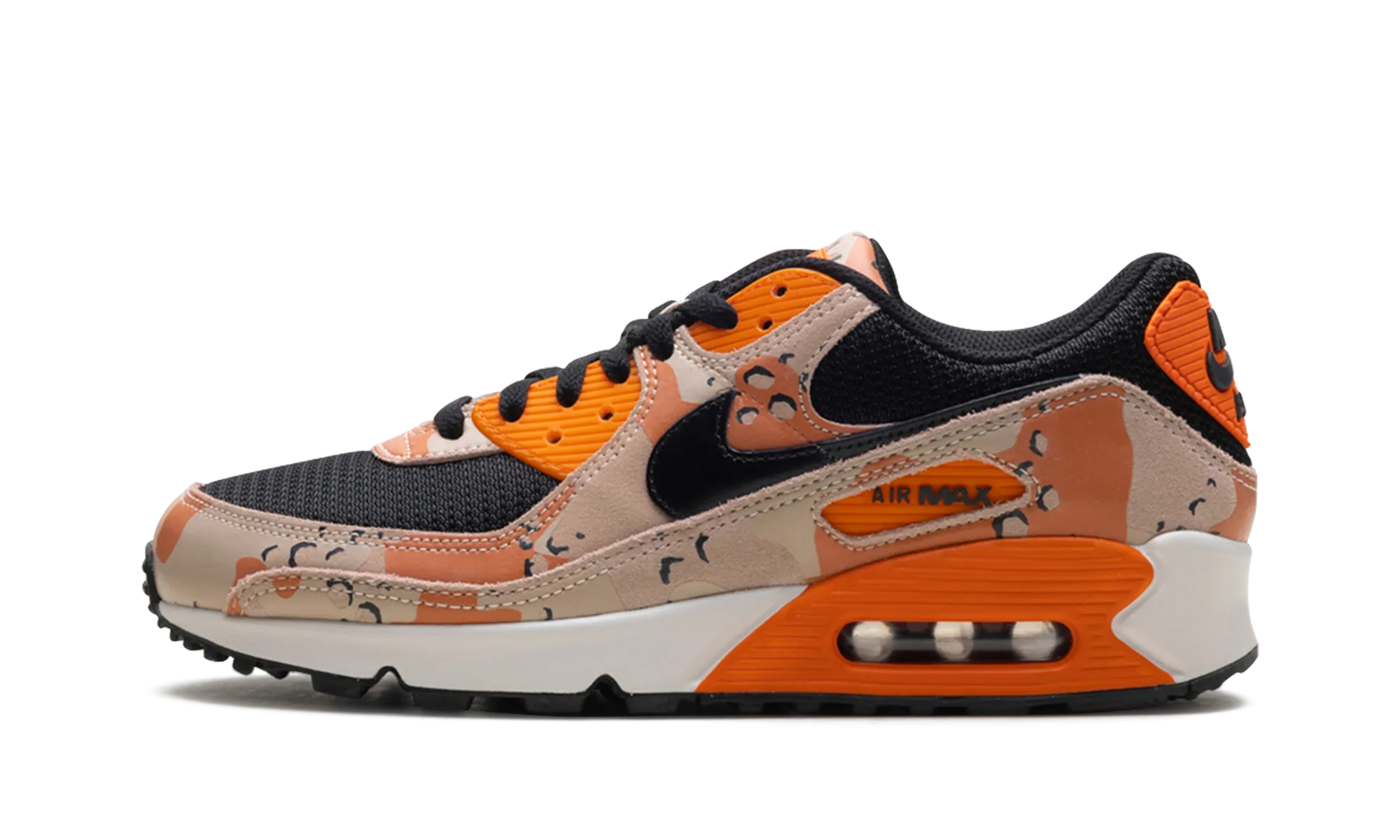 Air Max 90 Premium "Bio Beige / Safety Orange / Phantom / Black" Nike Mens shoes