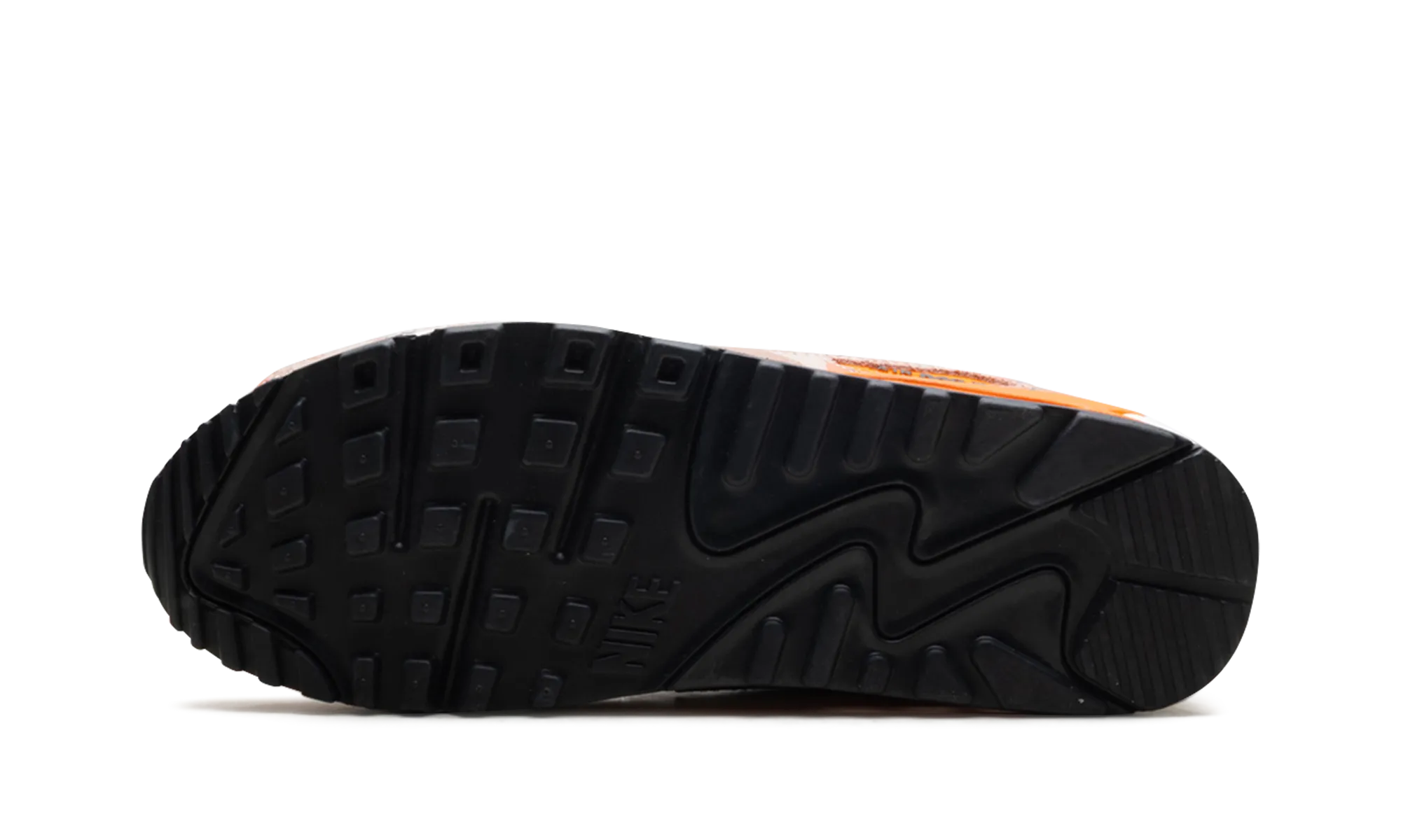 Air Max 90 Premium "Bio Beige / Safety Orange / Phantom / Black" nike mens sport sneakers