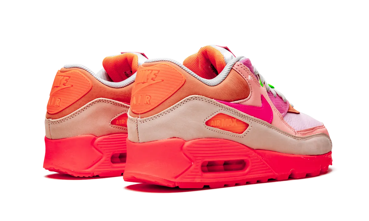 AIR MAX 90 PRM WMNS "Platinum Crimson/Bright Purple" nike womens casual sneakers