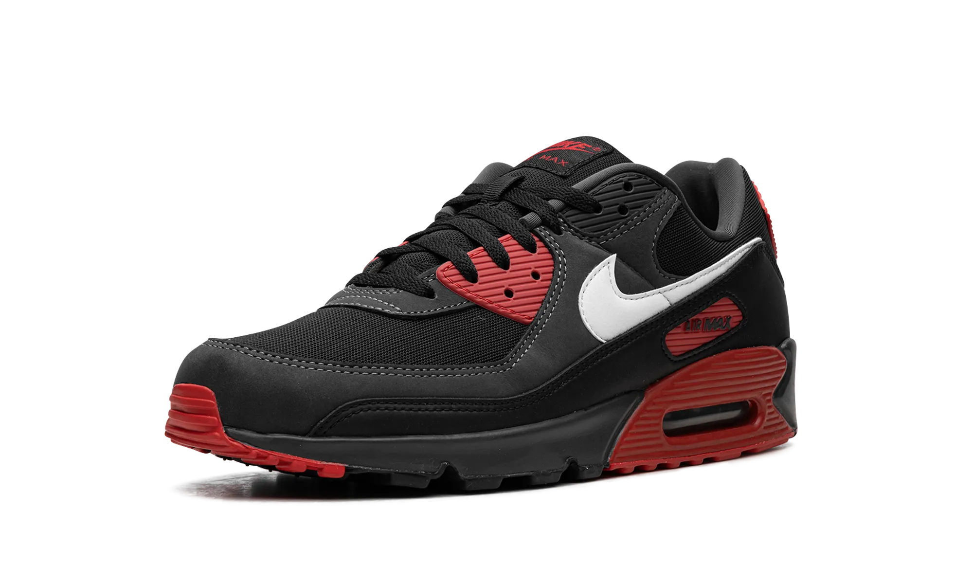 Air Max 90 "Black / Red" nike mens sport sneakers
