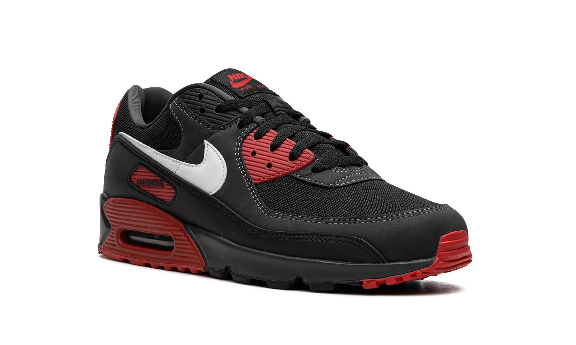 Air Max 90 "Black / Red" nike mens sport sneakers