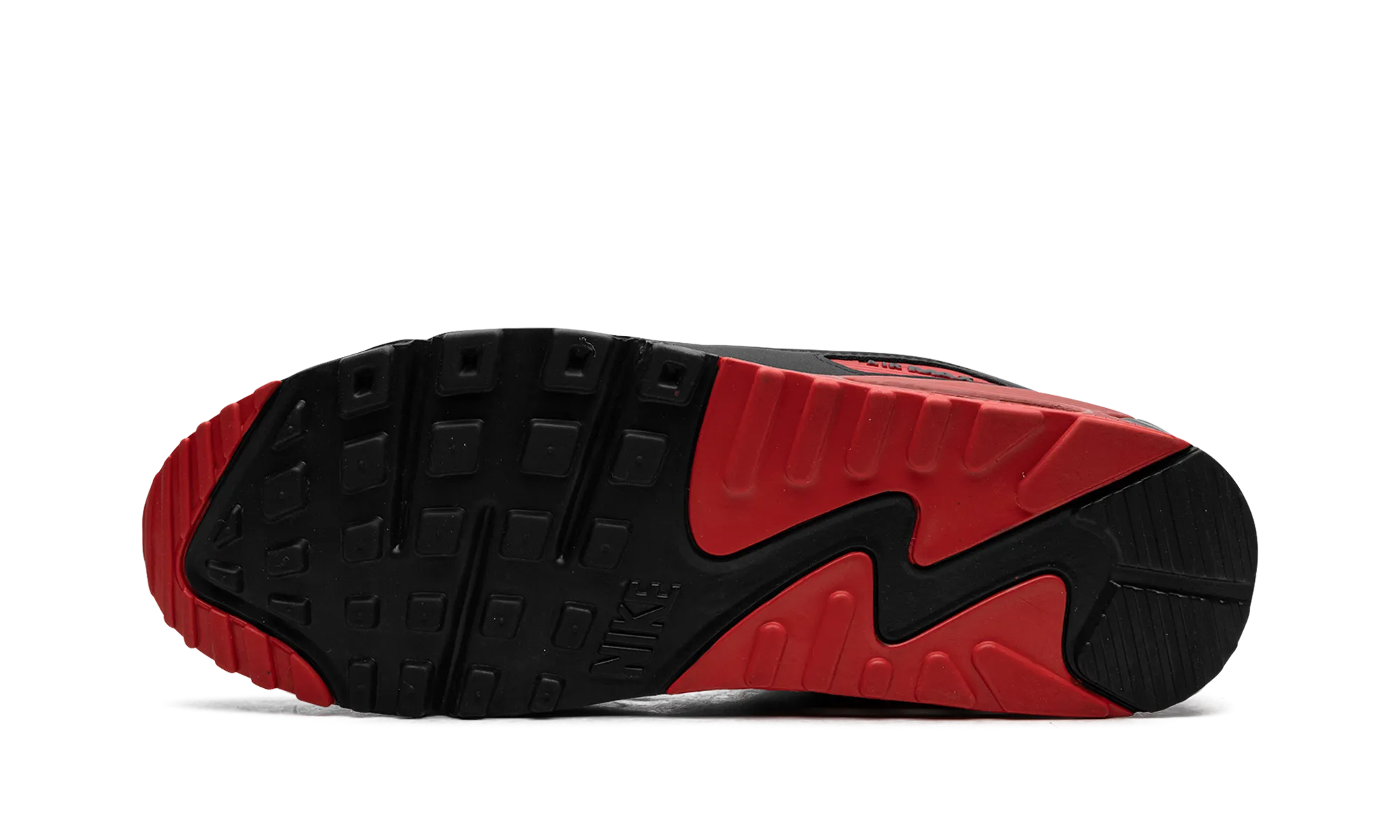 Air Max 90 "Black / Red" nike mens sport sneakers