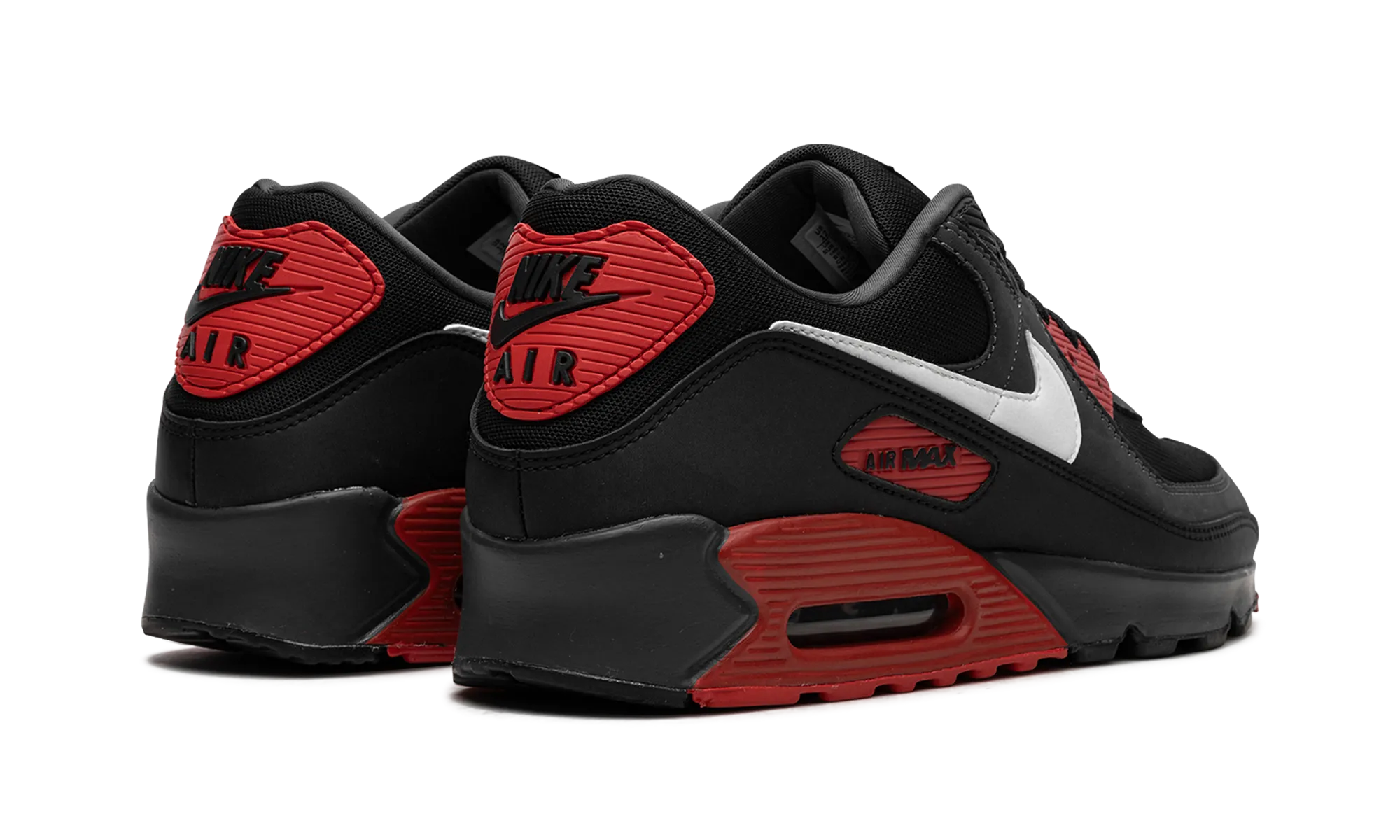 Air Max 90 "Black / Red" nike mens sport sneakers