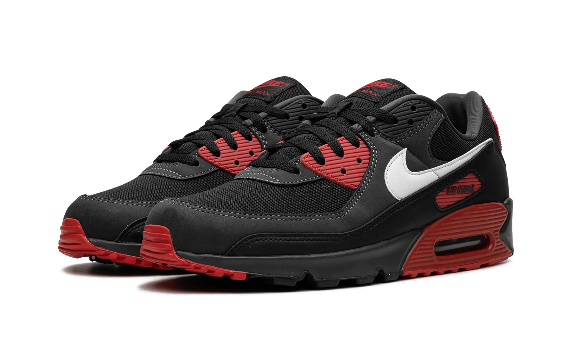 Air Max 90 "Black / Red" nike mens sport sneakers