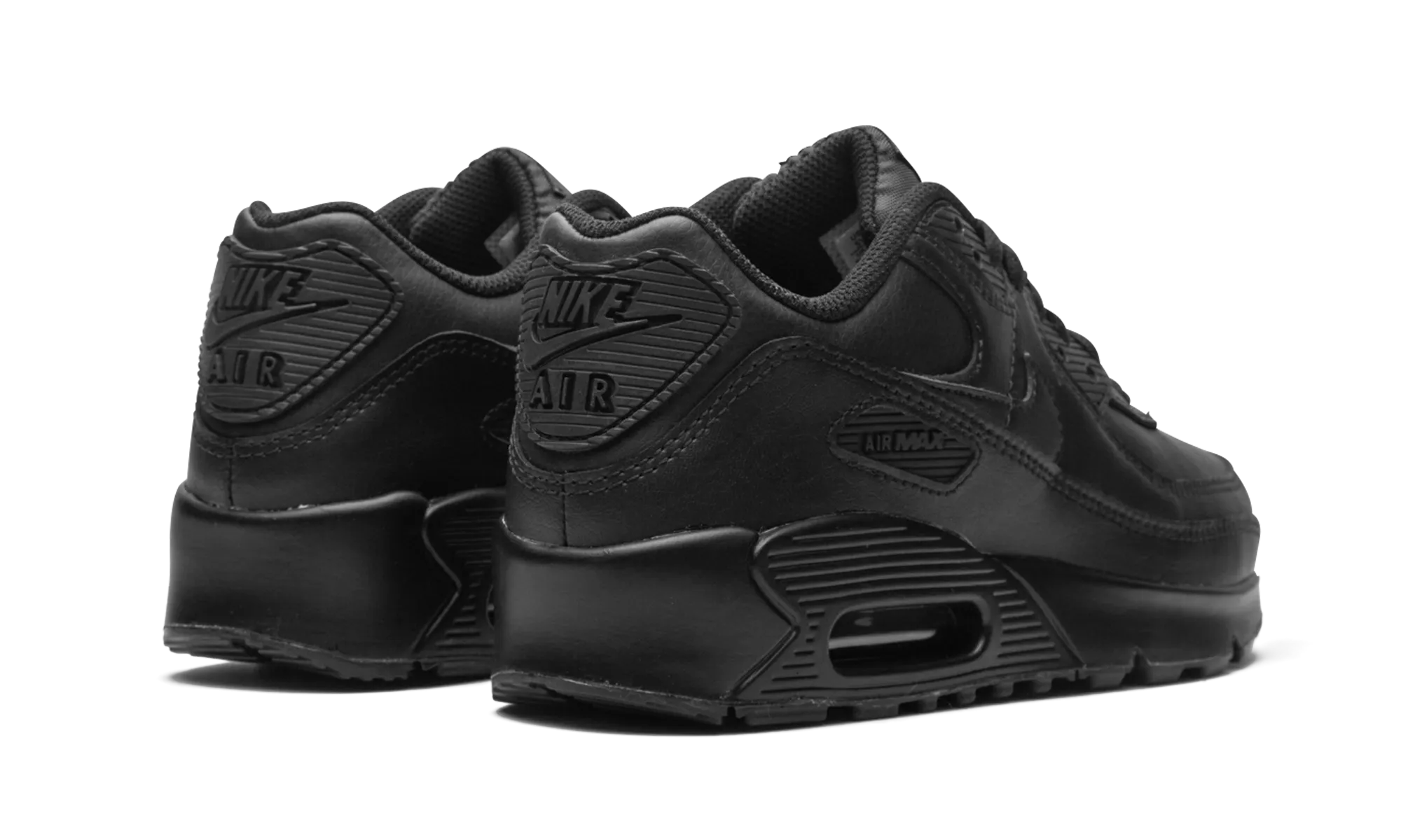 Air Max 90 "Triple Black" nike grade school kids sneakers