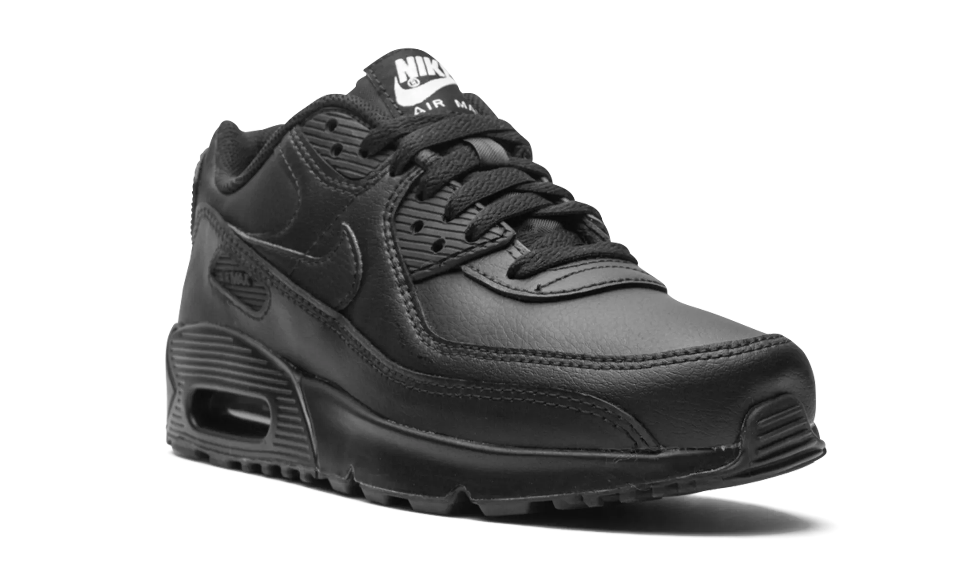 Air Max 90 "Triple Black" nike grade school kids sneakers