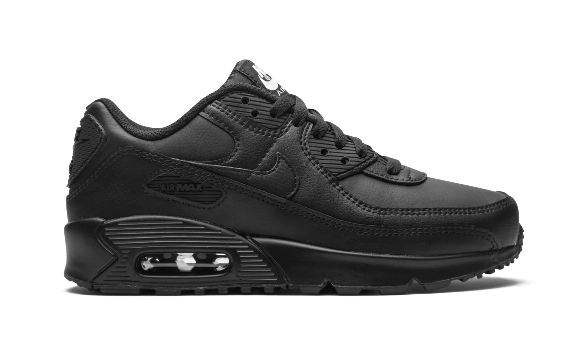 Air Max 90 "Triple Black" nike grade school kids sneakers