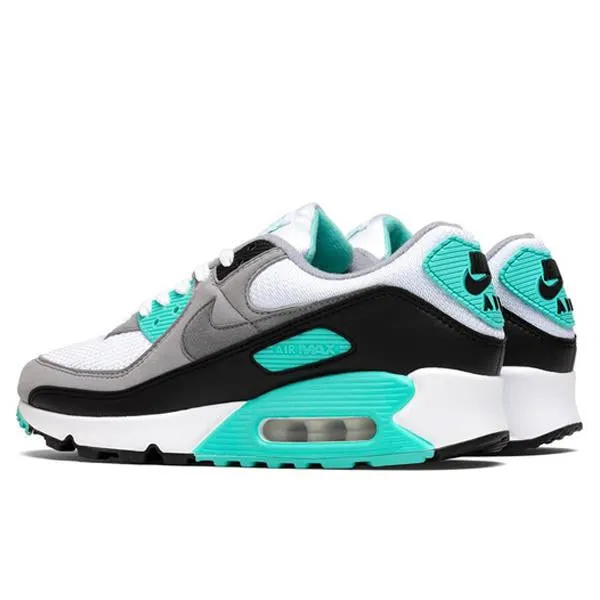 Air Max 90 - White/Particle Grey/Hypher Turq/Black Nike Foam Comfort Trainers