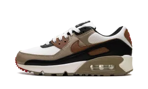 Air Max 90 WMNS "Phantom Black Fire Red Light British Tan" Nike Women's sneakers
