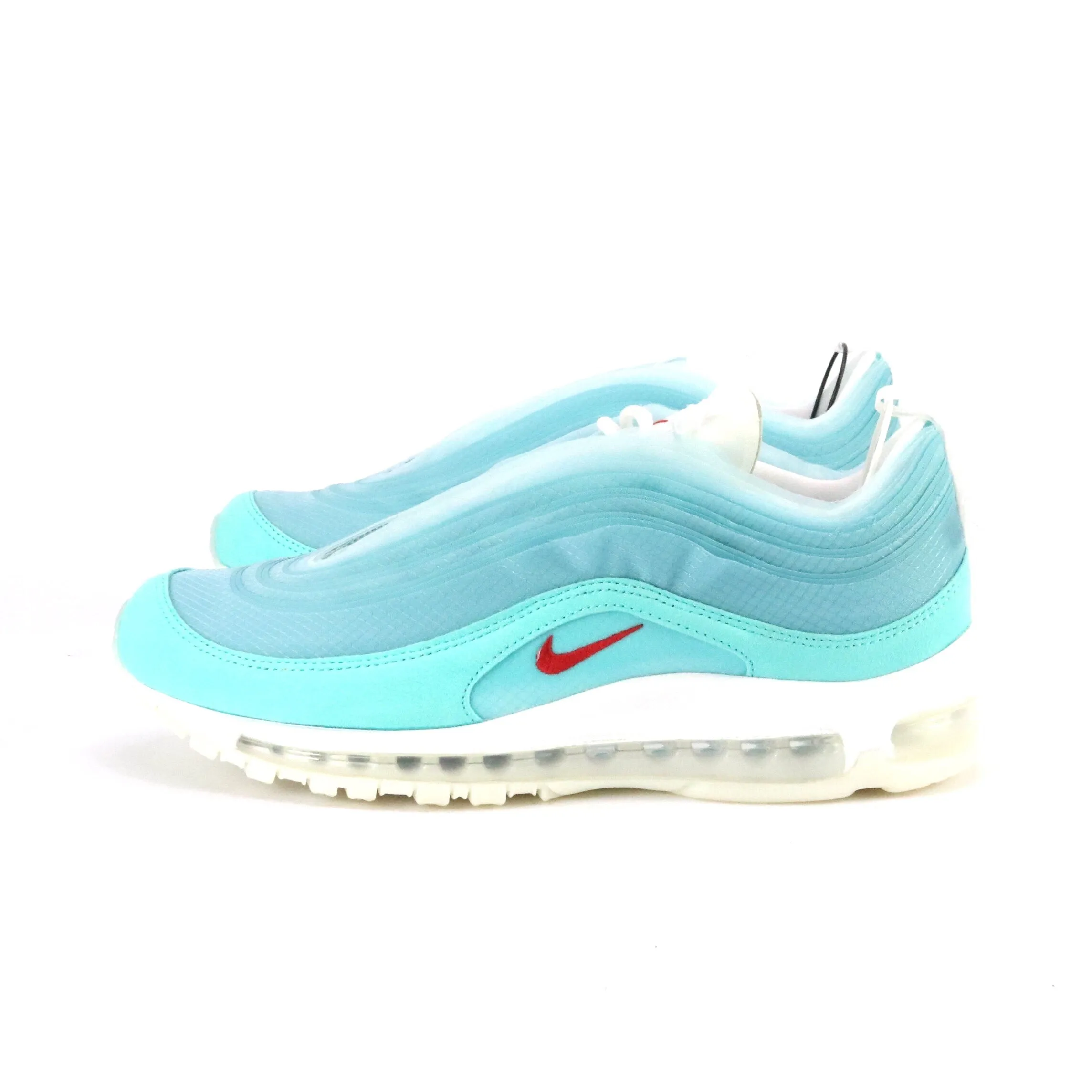 Air Max 97 On Air Shanghai Kaleidoscope Ice Blue Light Aqua Gym Red White Pro Swing Golf Shoes