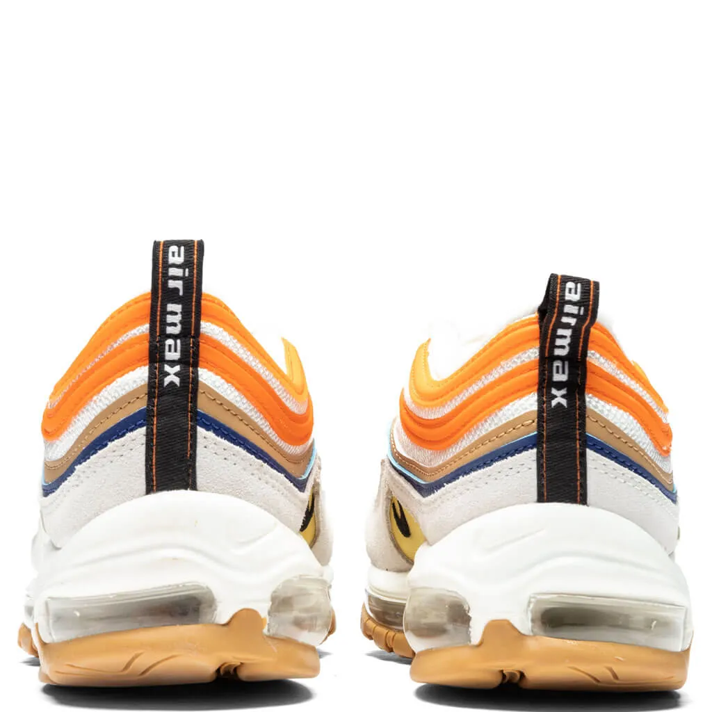 Air Max 97 SE Safety Orange - Summit White/Black/Safety Orange Nike Retro Lifestyle Shoes