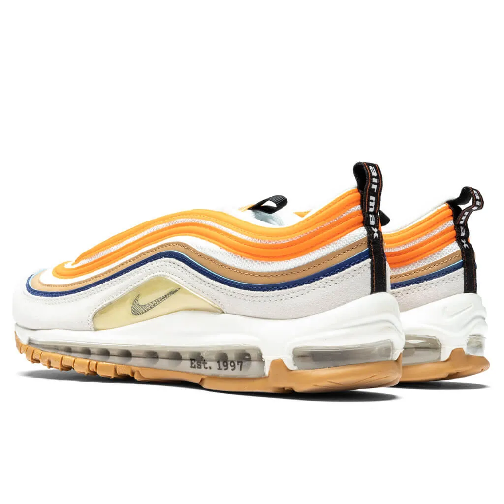 Air Max 97 SE Safety Orange - Summit White/Black/Safety Orange Nike Retro Lifestyle Shoes