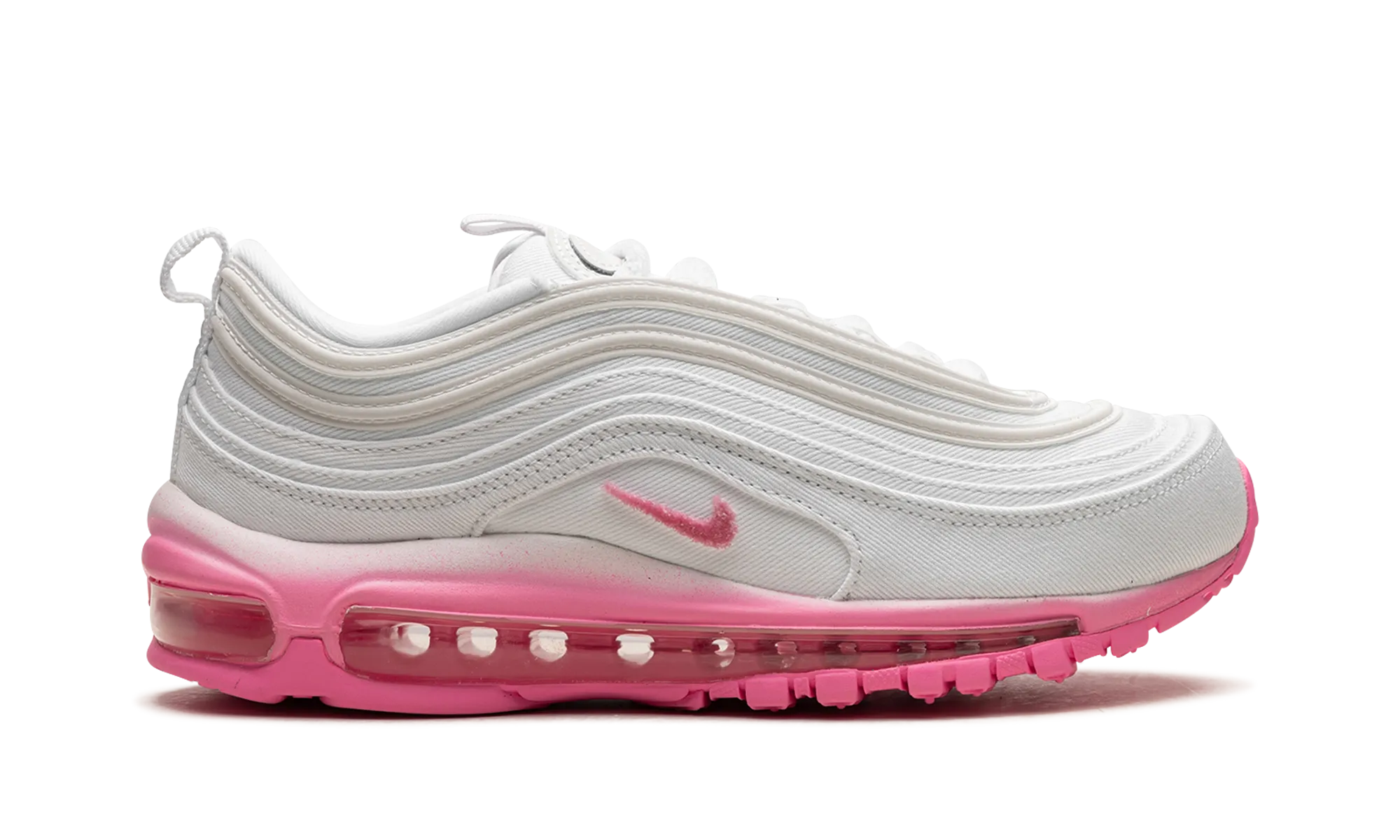 AIR MAX 97 WMNS "White Canvas / Pink Chenille" nike womens mesh trainers