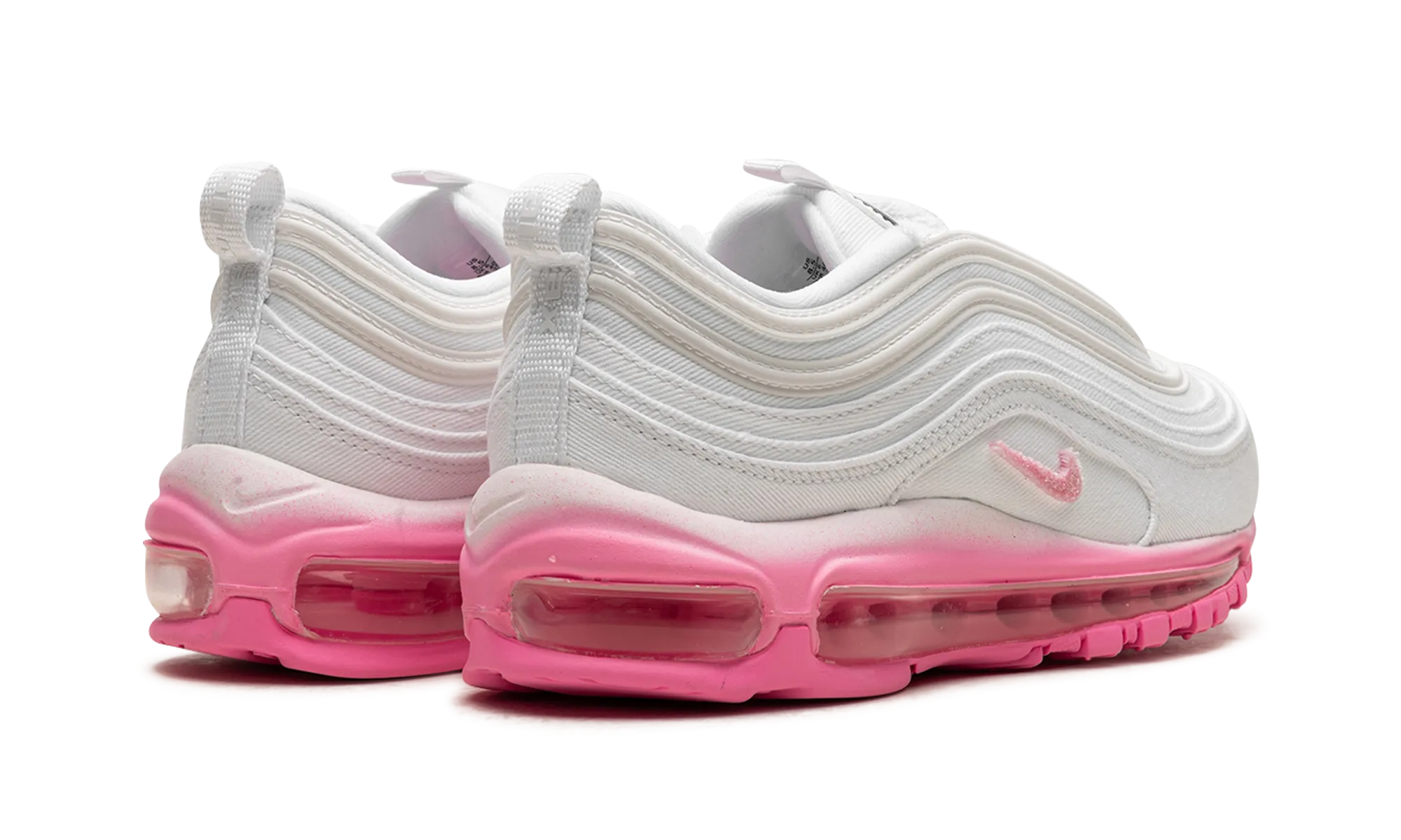 AIR MAX 97 WMNS "White Canvas / Pink Chenille" nike womens mesh trainers