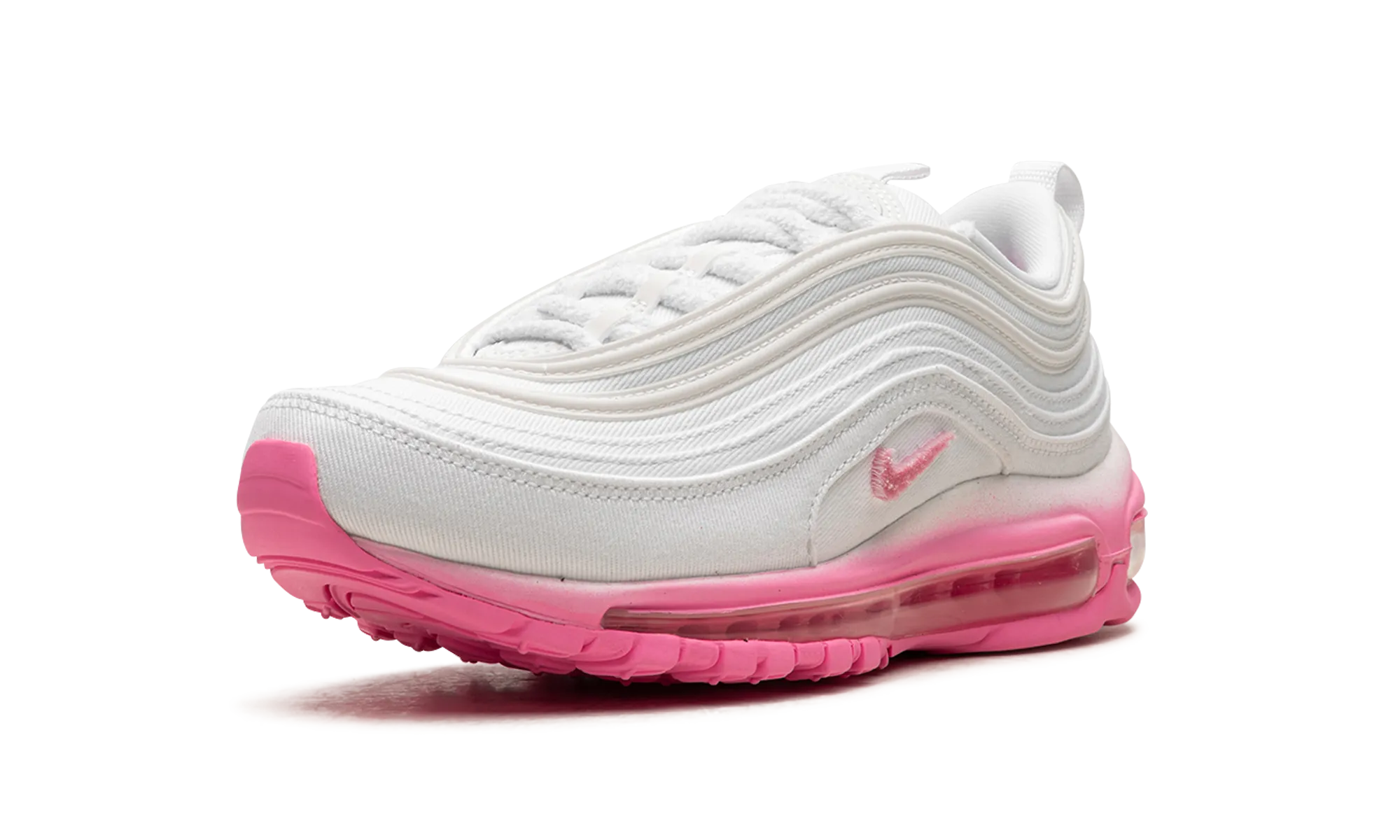 AIR MAX 97 WMNS "White Canvas / Pink Chenille" nike womens mesh trainers