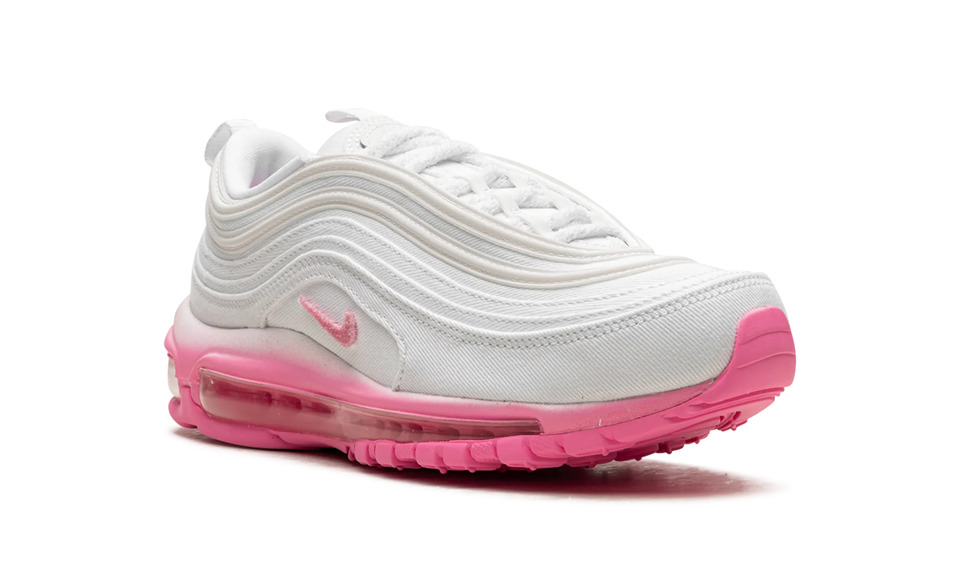 AIR MAX 97 WMNS "White Canvas / Pink Chenille" nike womens mesh trainers