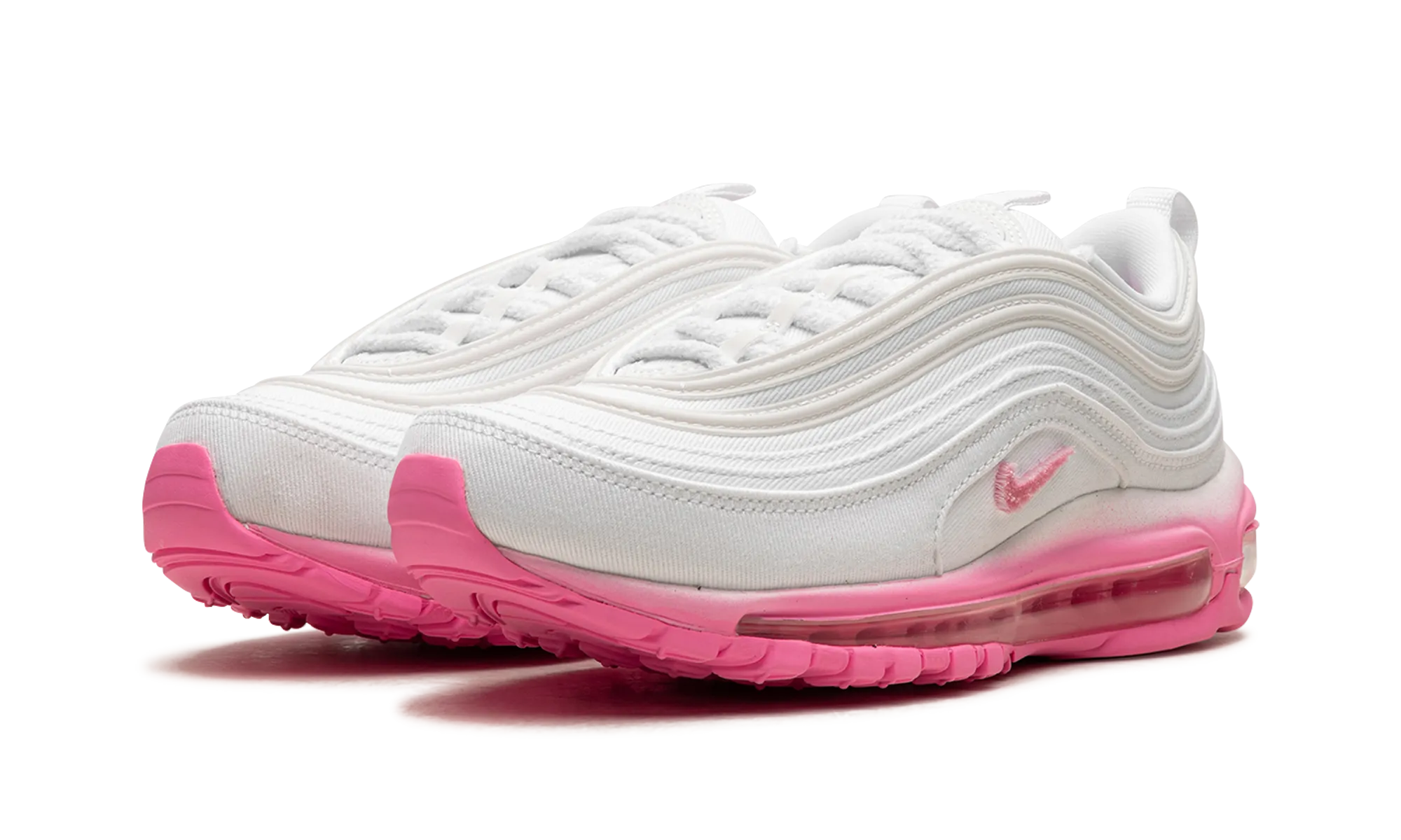 AIR MAX 97 WMNS "White Canvas / Pink Chenille" nike womens mesh trainers