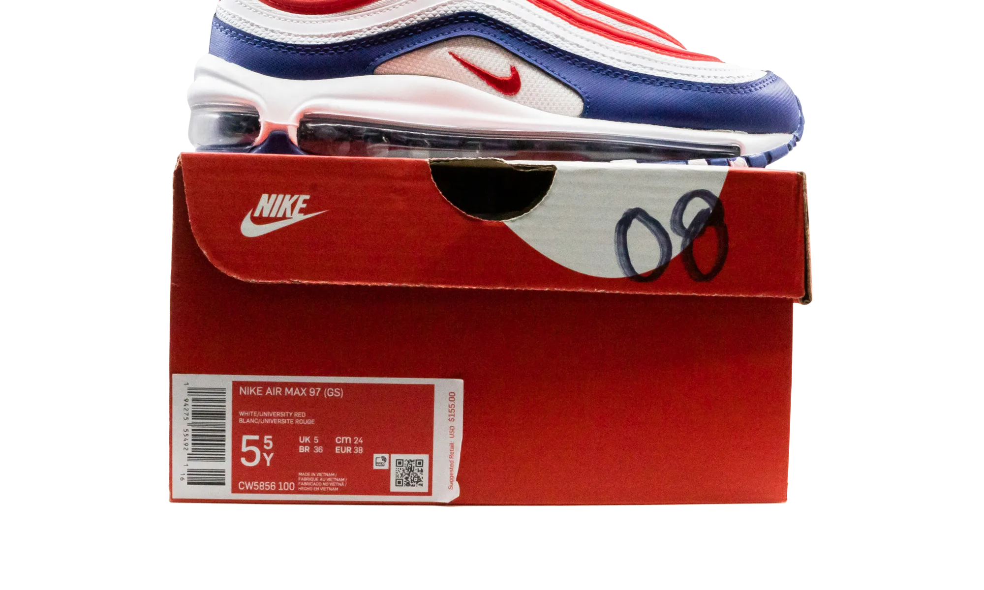 Air Max 97(GS) "USA" nike grade school kids sneakers
