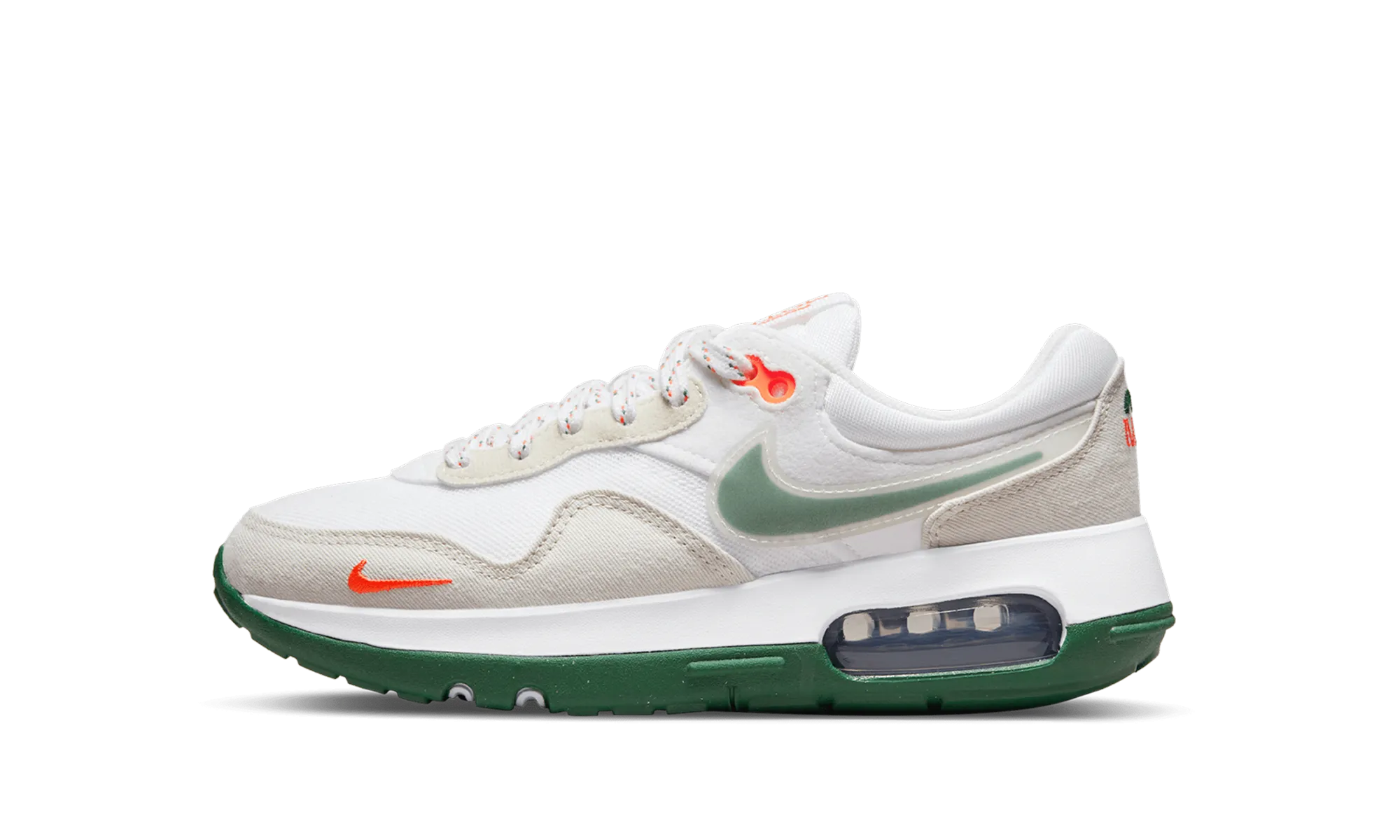 AIR MAX MOTIF GS "White/Safety Orange/Light Bone/Gorge Green" Nike Grade School styles