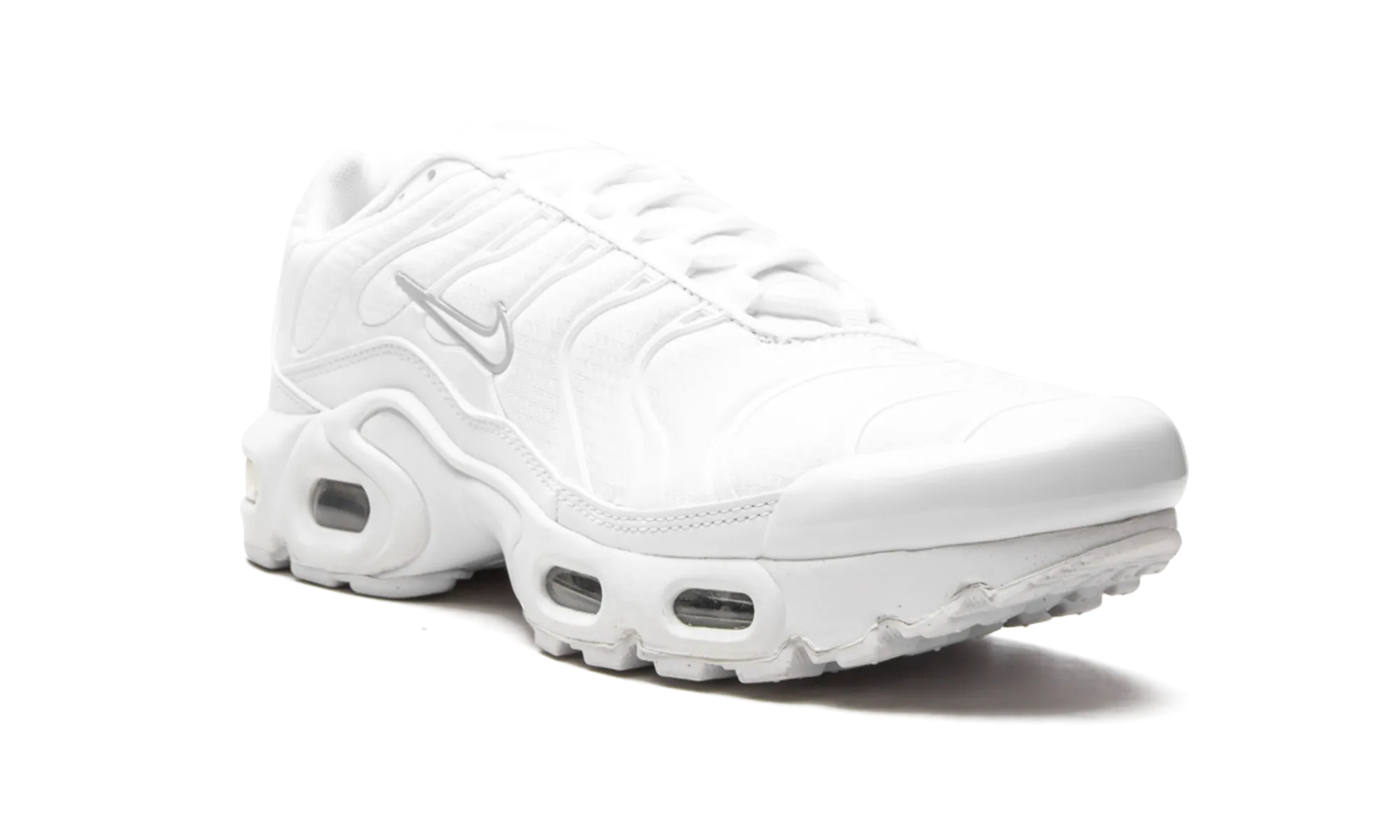 Air Max Plus GS "Triple White" nike grade school kids sneakers
