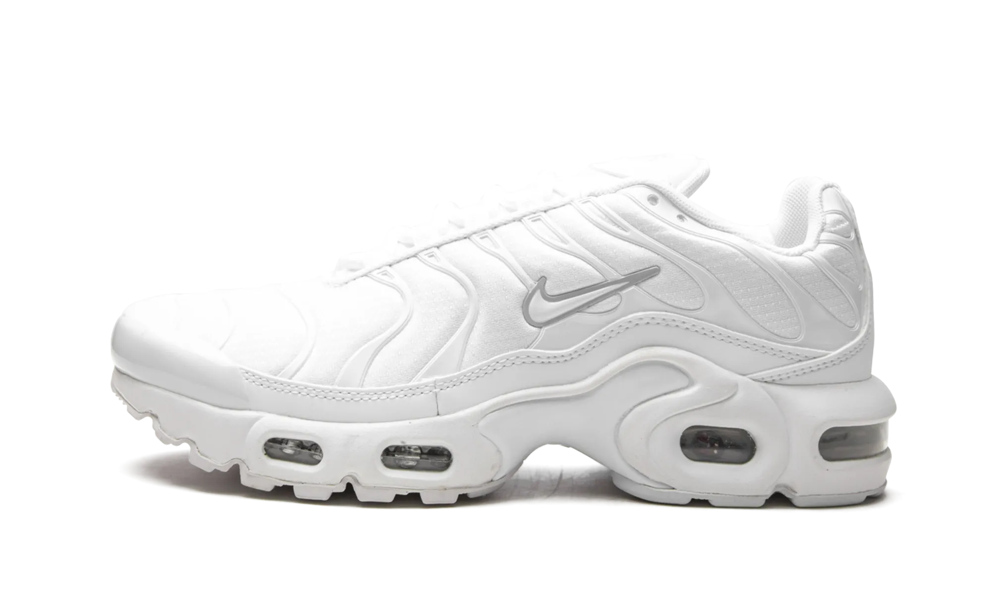 Air Max Plus GS "Triple White" nike grade school kids sneakers