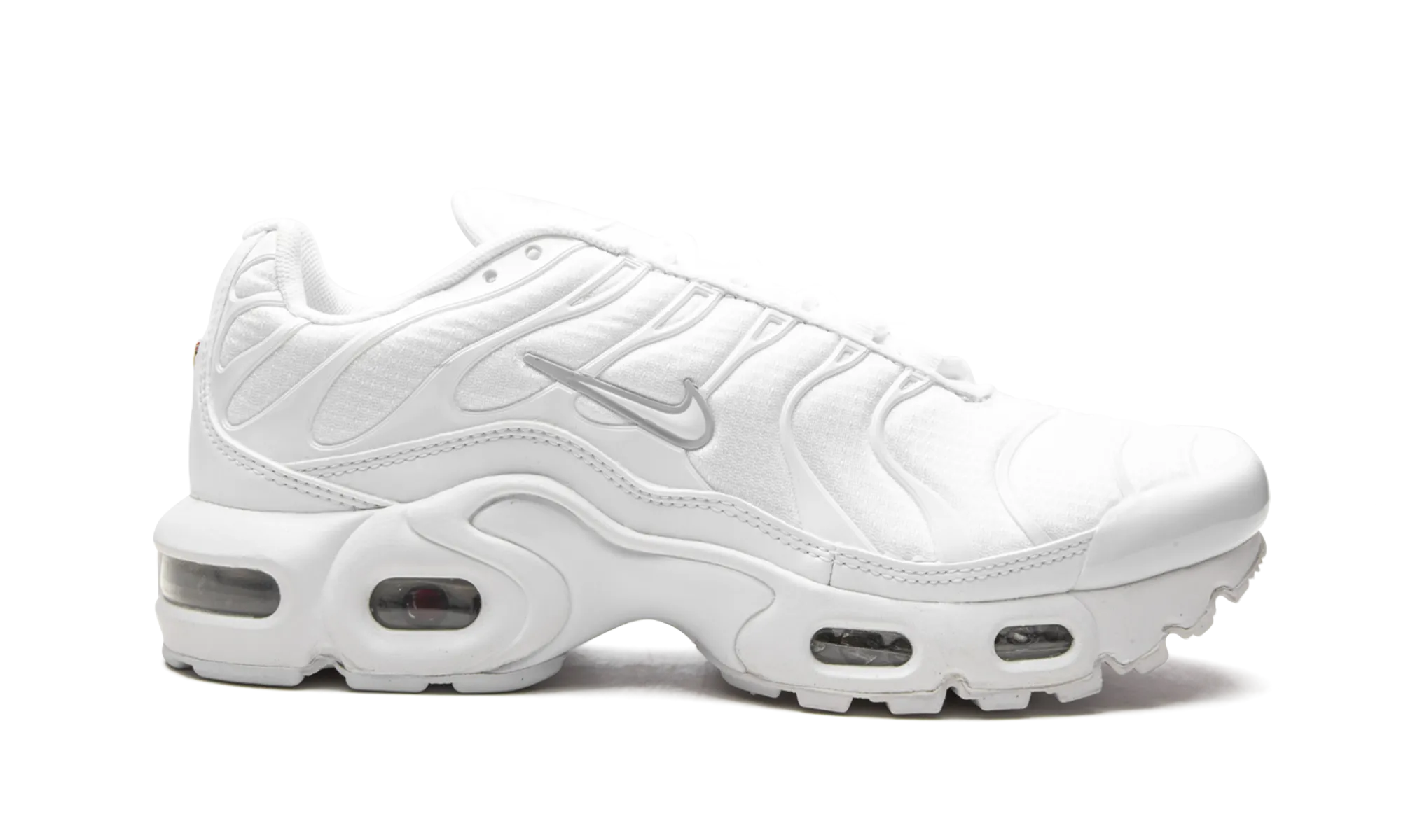 Air Max Plus GS "Triple White" nike grade school kids sneakers