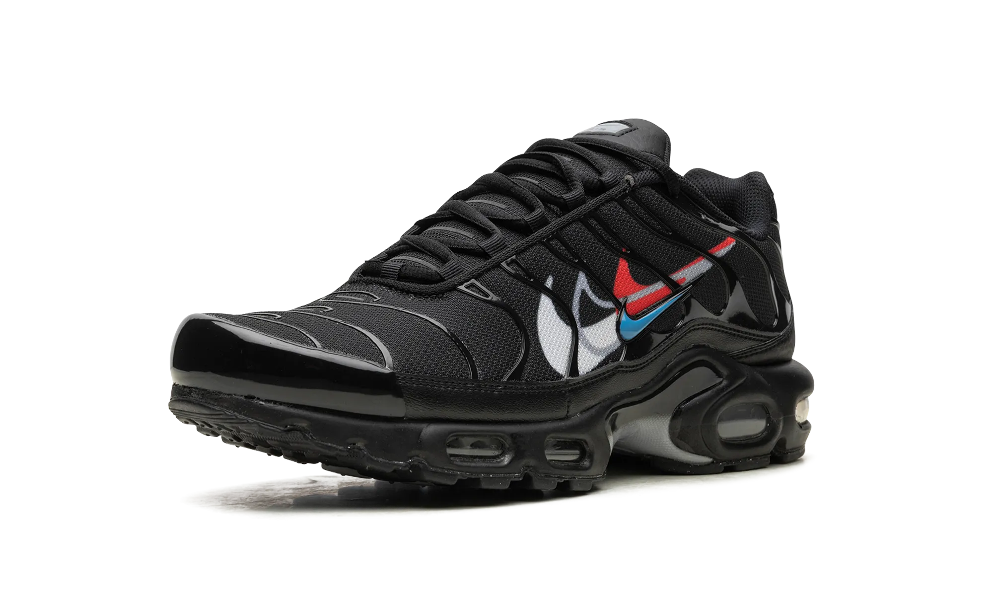 Air Max Plus "Multi Swoosh Black Bright Crimson" nike everyday mens shoes