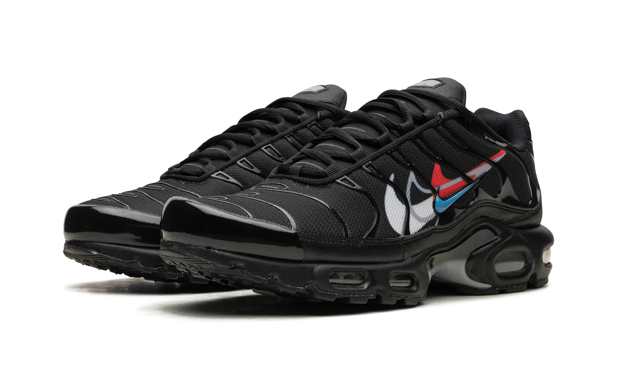 Air Max Plus "Multi Swoosh Black Bright Crimson" nike everyday mens shoes