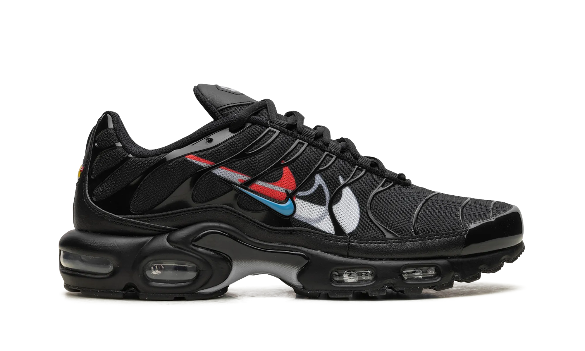 Air Max Plus "Multi Swoosh Black Bright Crimson" nike everyday mens shoes