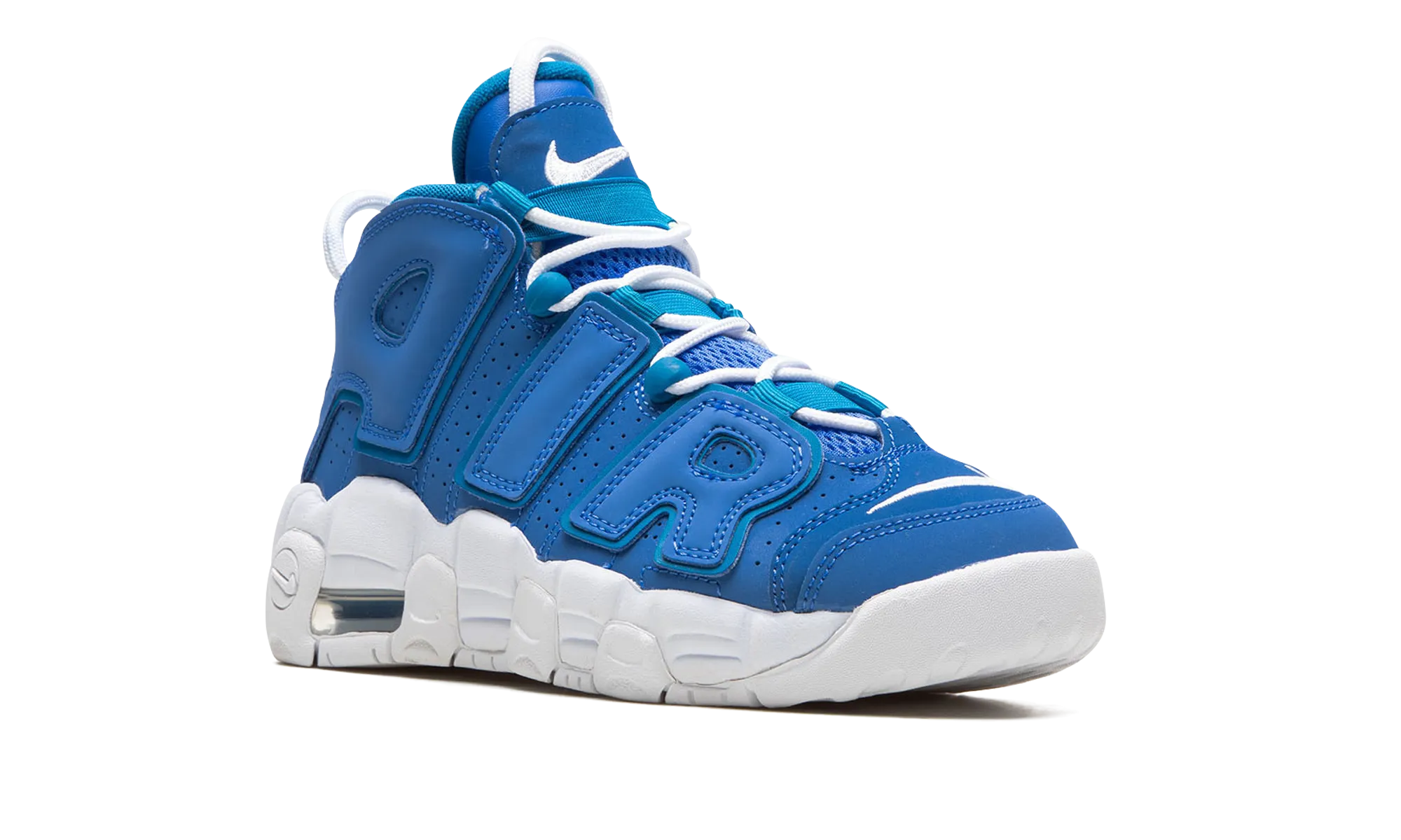 Air More Uptempo GS "Blue / White" nike grade school kids sneakers