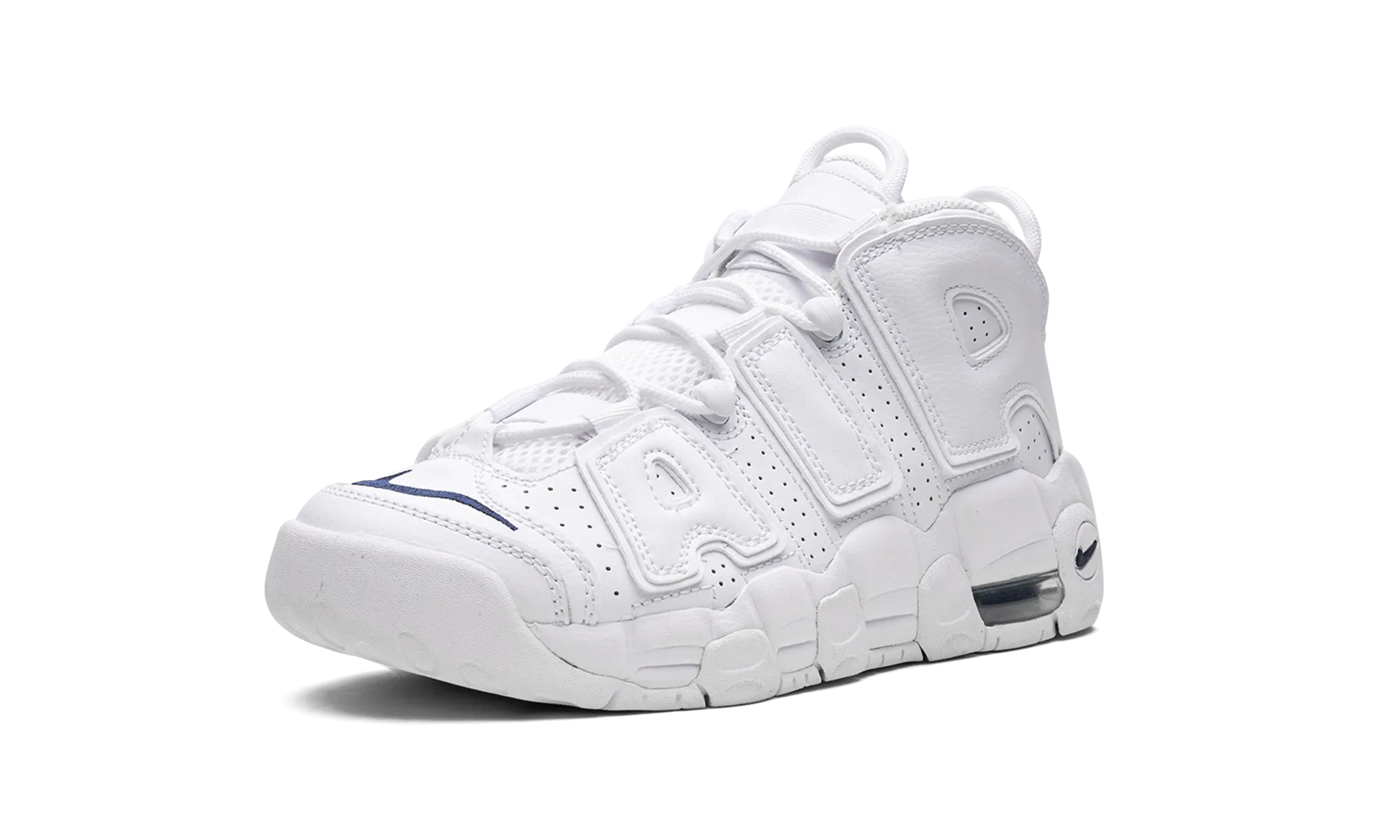 AIR MORE UPTEMPO GS "White / Navy" nike school-ready sneakers