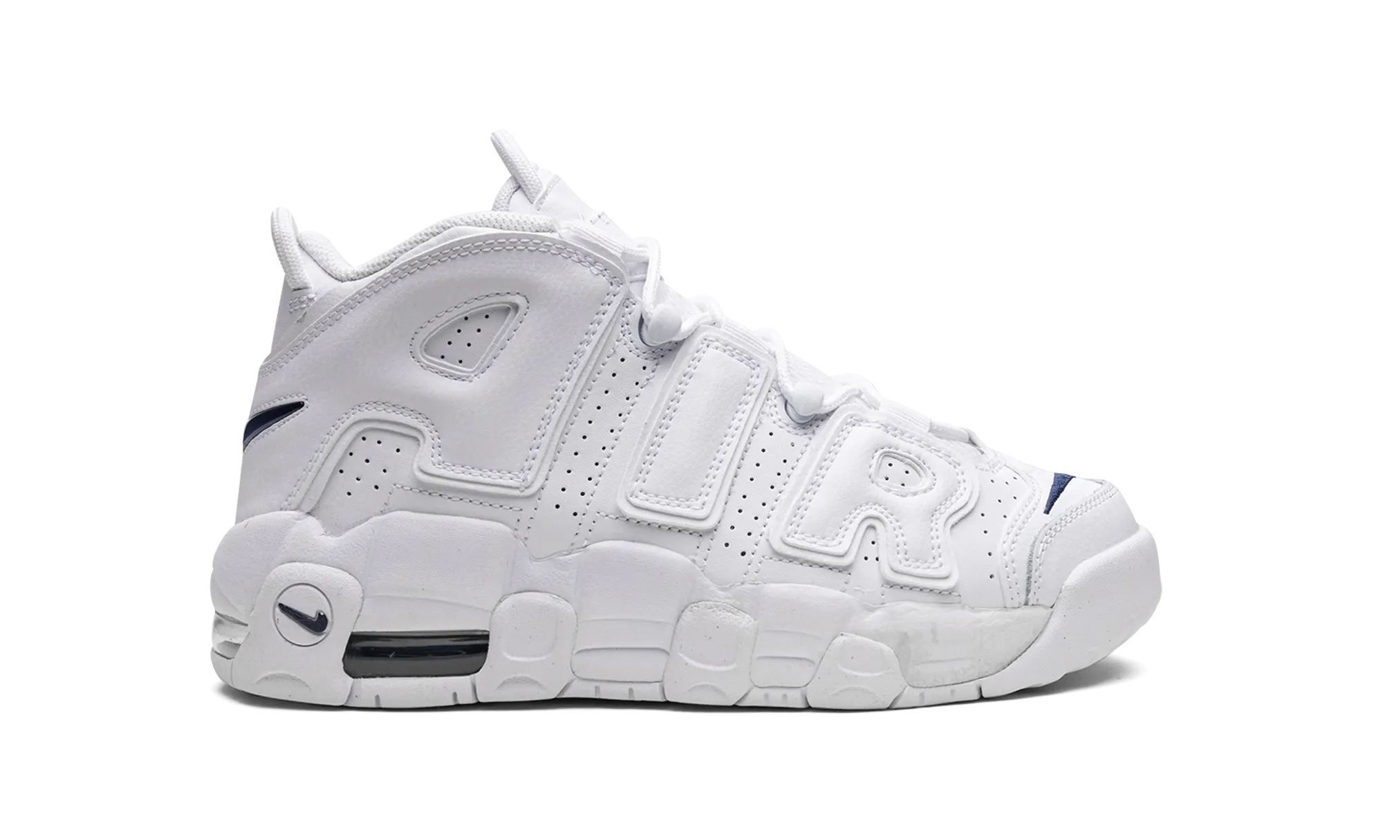 AIR MORE UPTEMPO GS "White / Navy" nike school-ready sneakers
