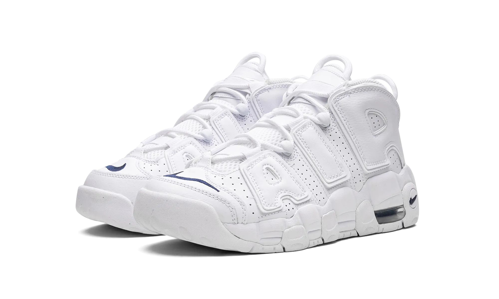 AIR MORE UPTEMPO GS "White / Navy" nike school-ready sneakers