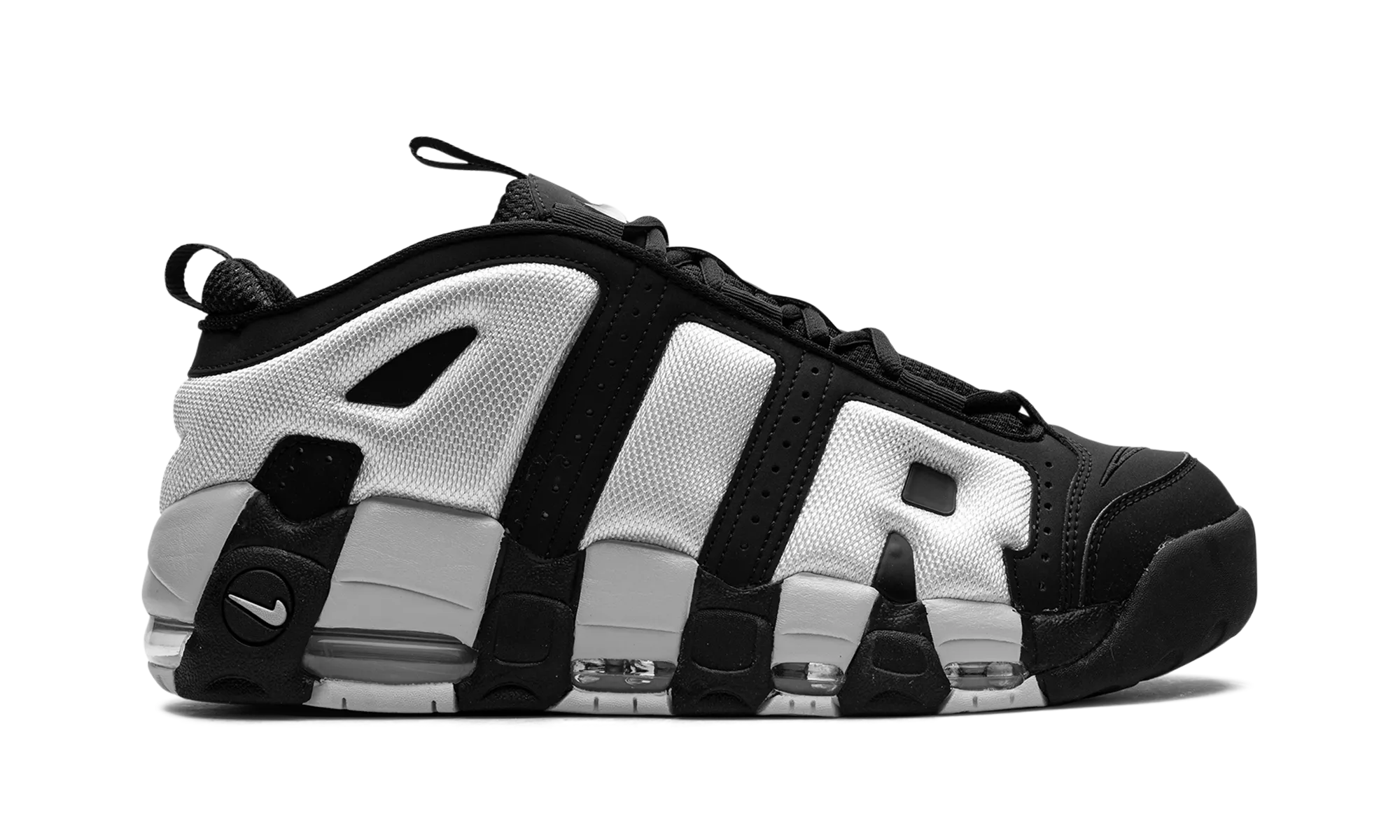 Air More Uptempo Low "Black Photon Dust" nike mens sport sneakers