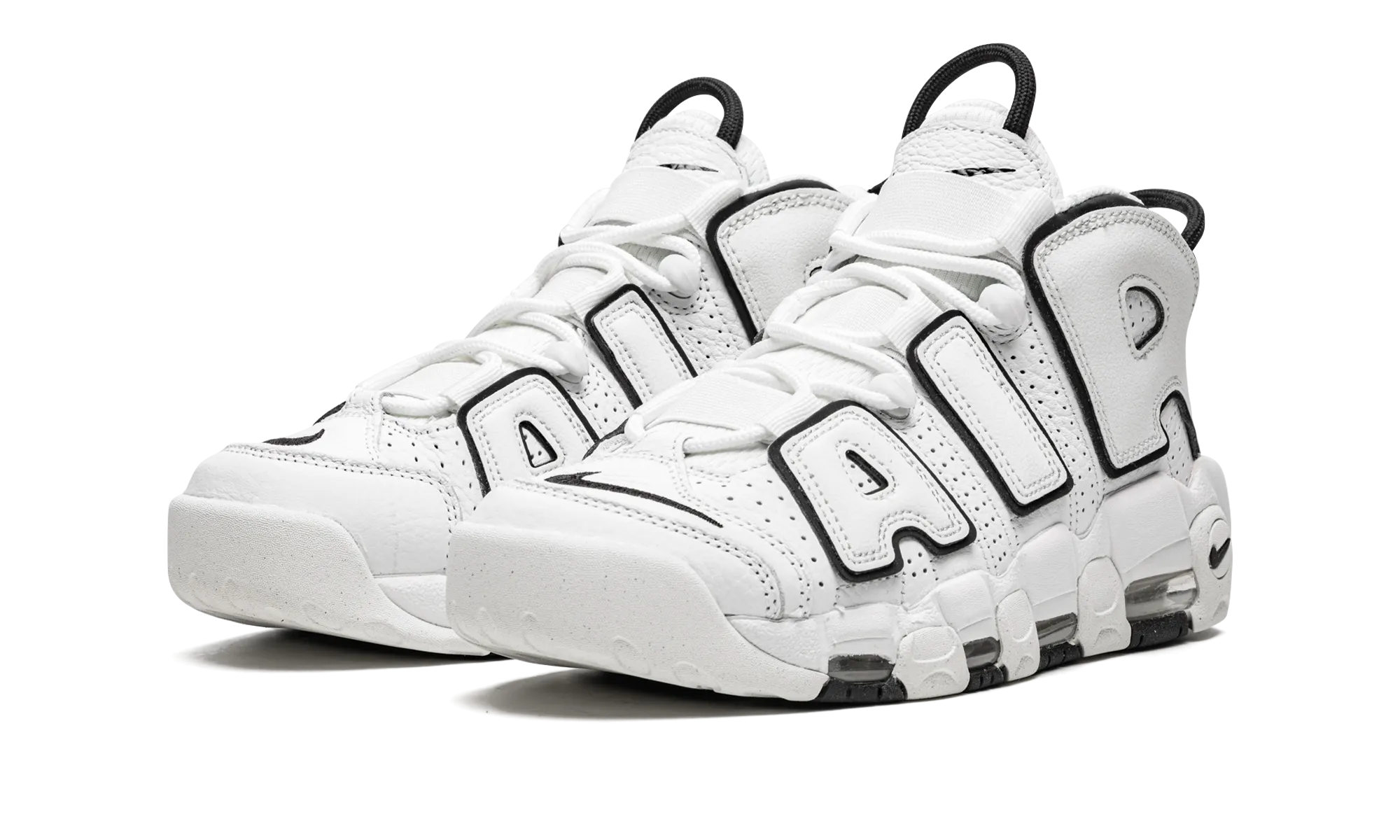 AIR MORE UPTEMPO MNS WMNS "White / Black" nike womens mesh trainers
