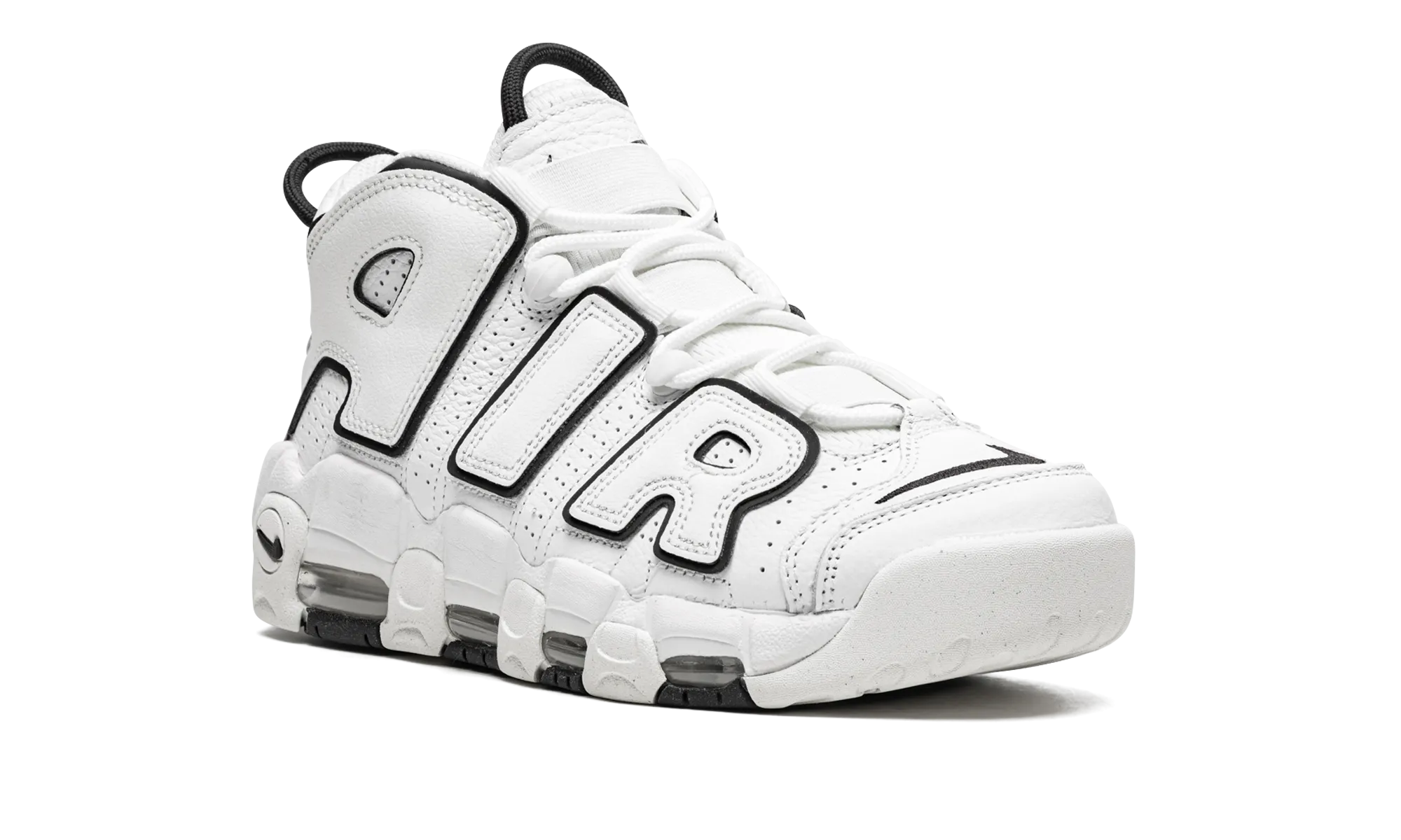 AIR MORE UPTEMPO MNS WMNS "White / Black" nike womens mesh trainers