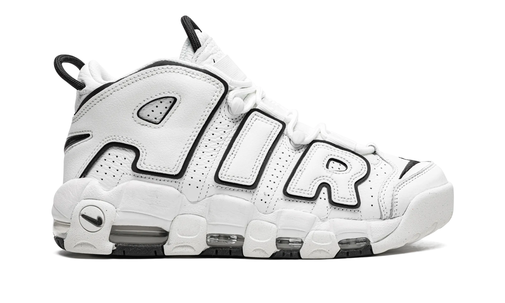 AIR MORE UPTEMPO MNS WMNS "White / Black" nike womens mesh trainers